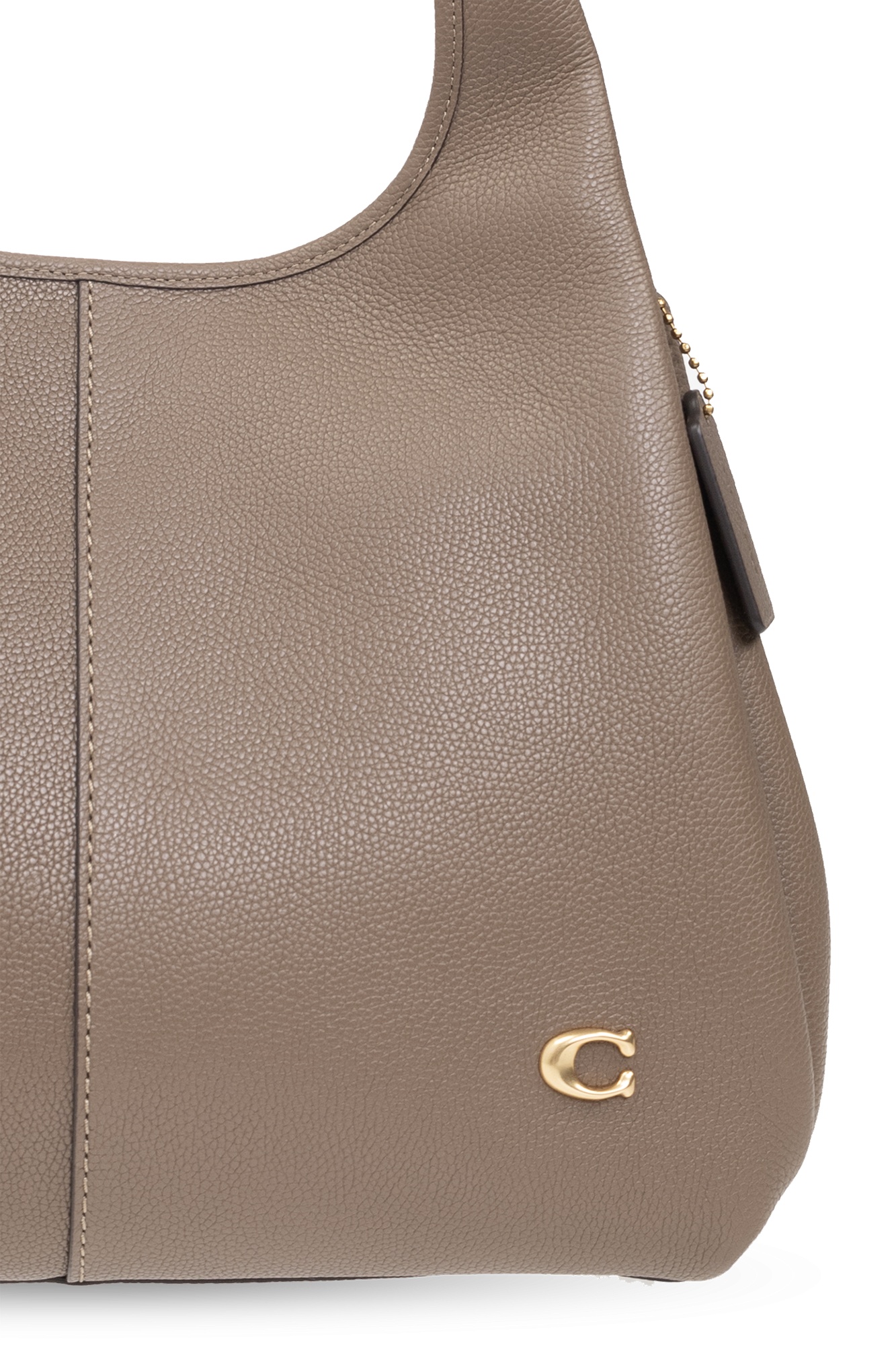 Coach Lana Pebbled-leather Tote Bag In Gray