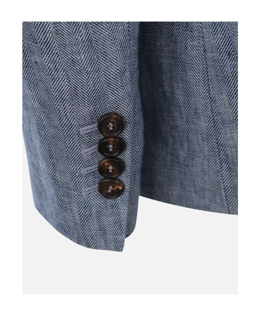BRUNELLO CUCINELLI NOTCHED-LAPELS SINGLE-BREASTED BLAZER