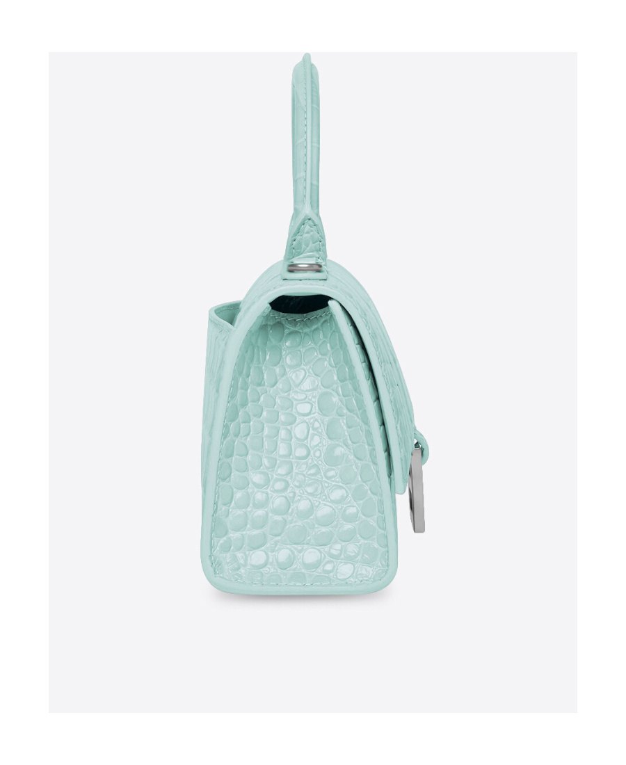 Balenciaga Hourglass Mini Tote Bag In Blue