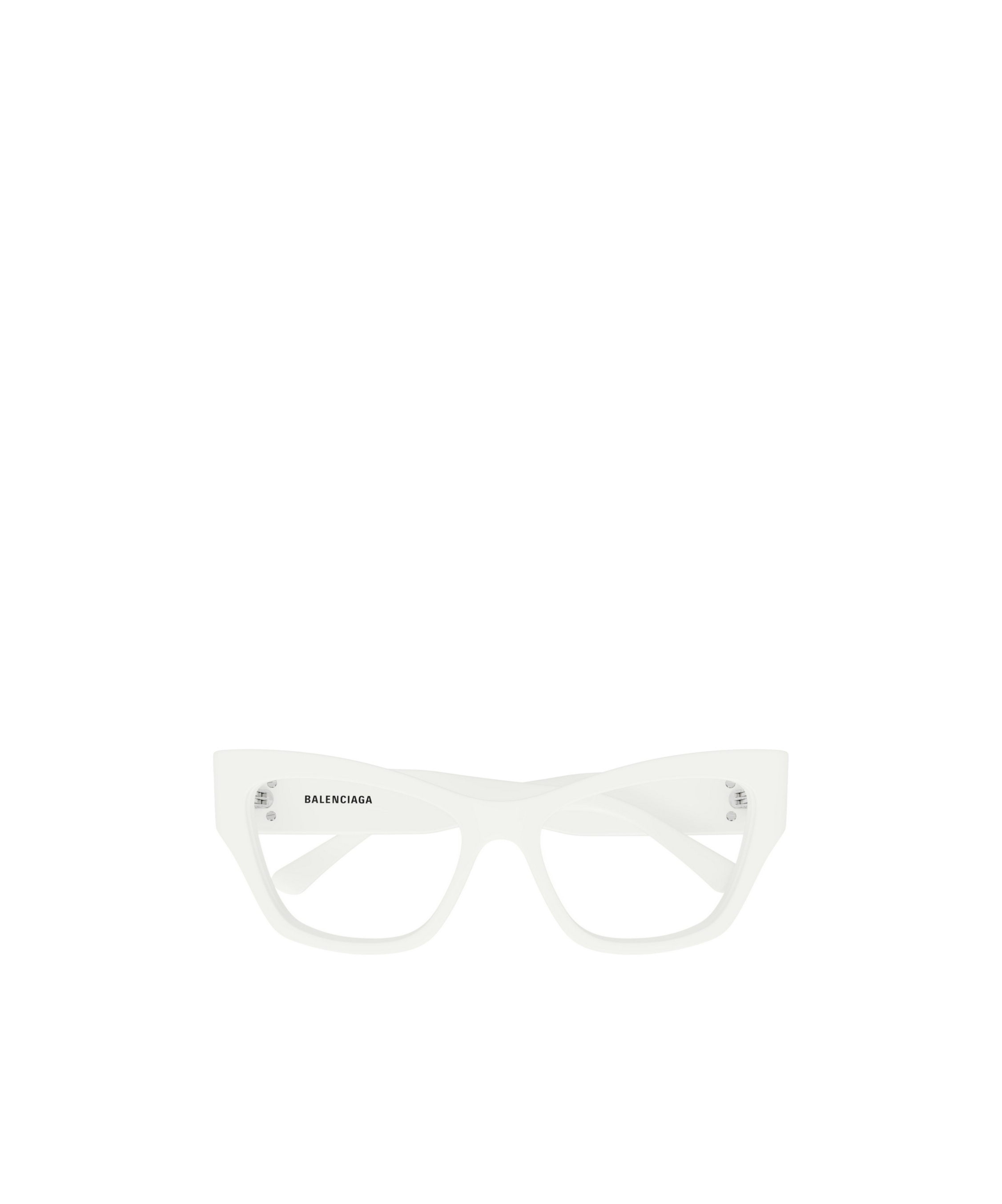 Balenciaga Geometrically Framed Flat Mirror In White