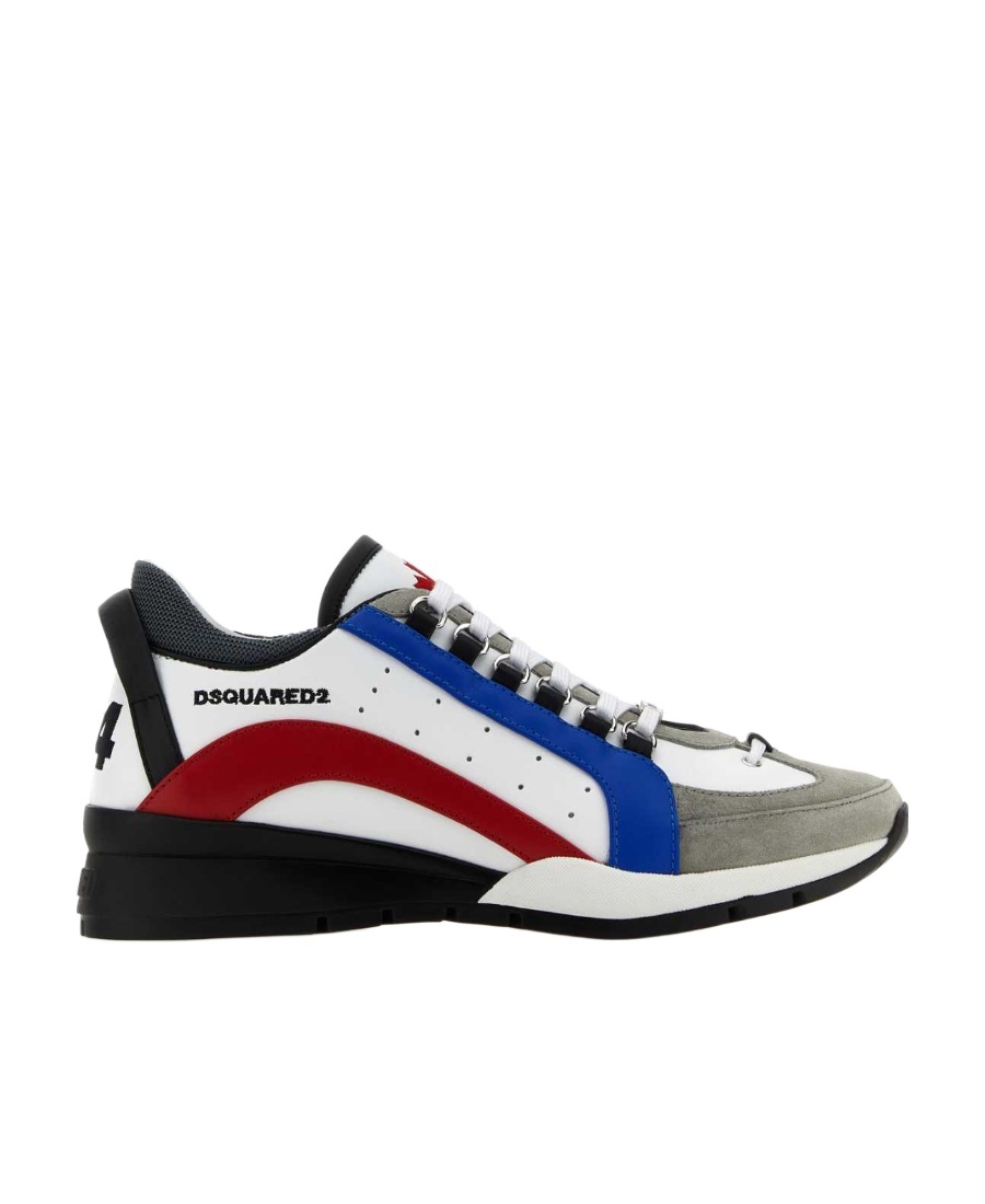 Dsquared2 Legendary Leather Low-top Sneakers In Multicolor