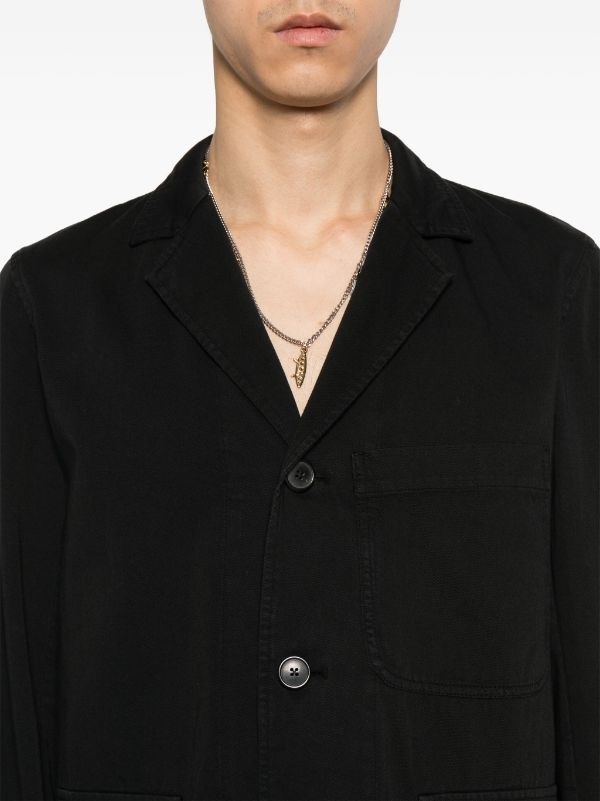 Dries Van Noten Long-sleeved Casual Jacket In Black