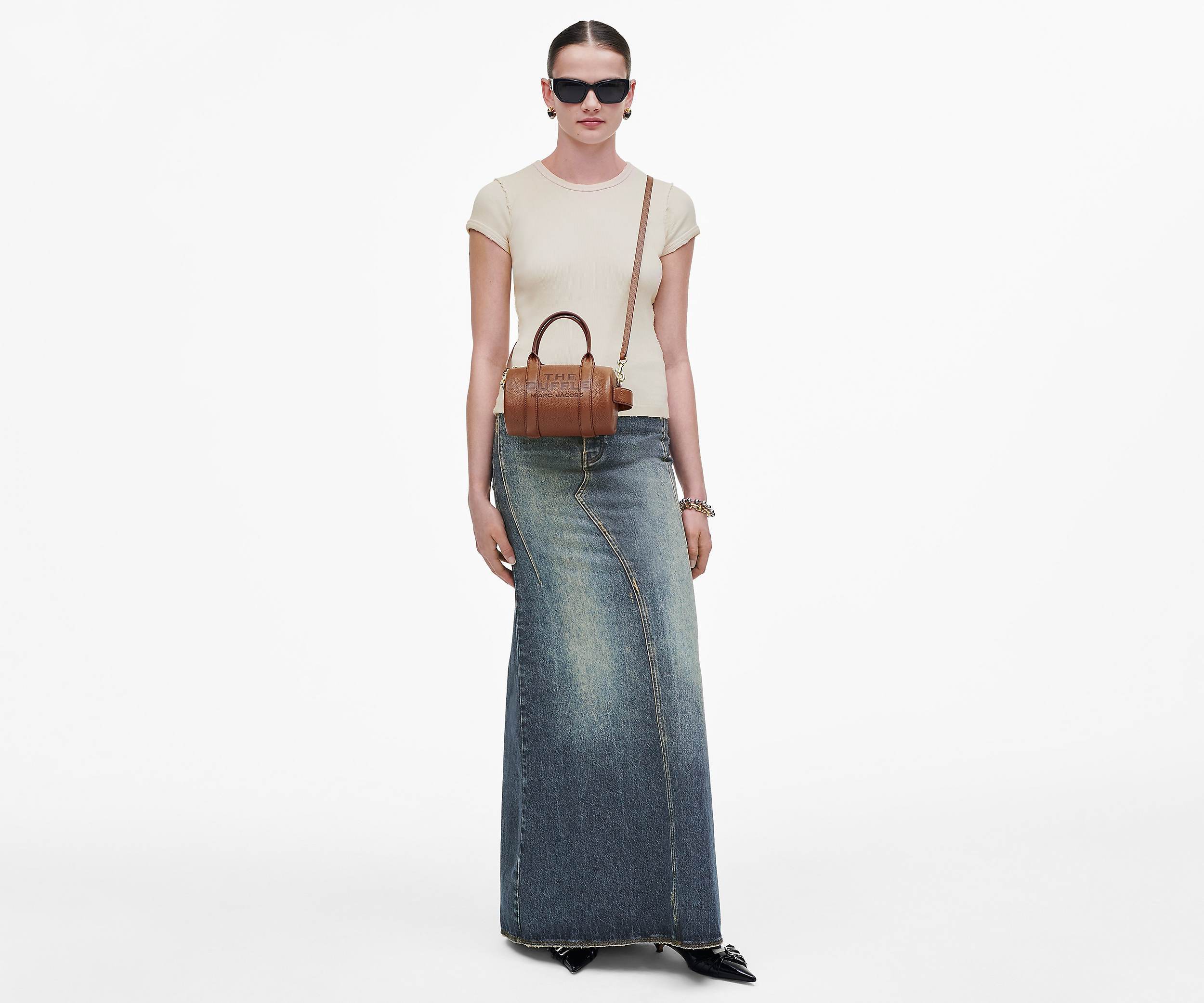 Marc Jacobs Logo Mini Shoulder Bag In Brown