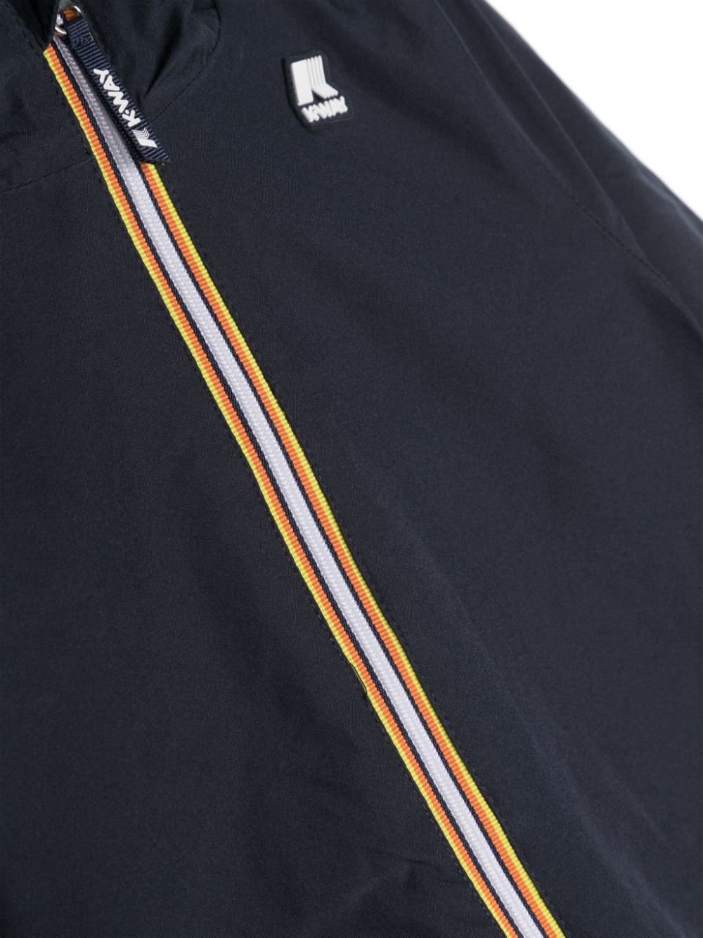 K-way Long-sleeved Hooded Jacket In Black