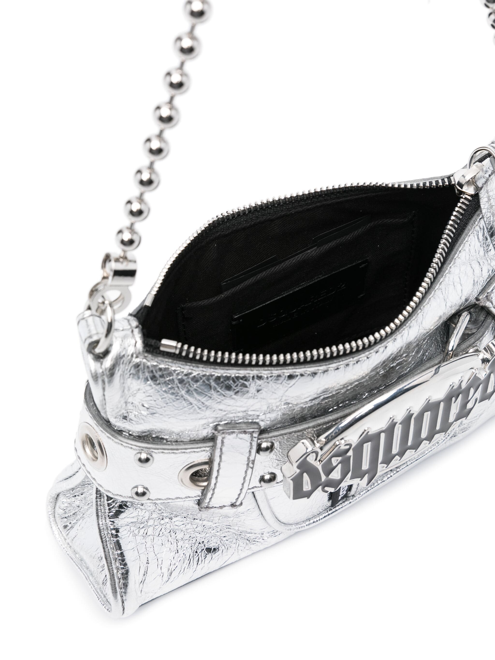 Dsquared2 Gothic Belt Shoulder Bag In White