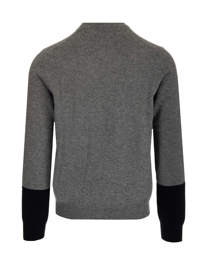 Comme Des Garçons Color-matching Wool Knitted Cardigan