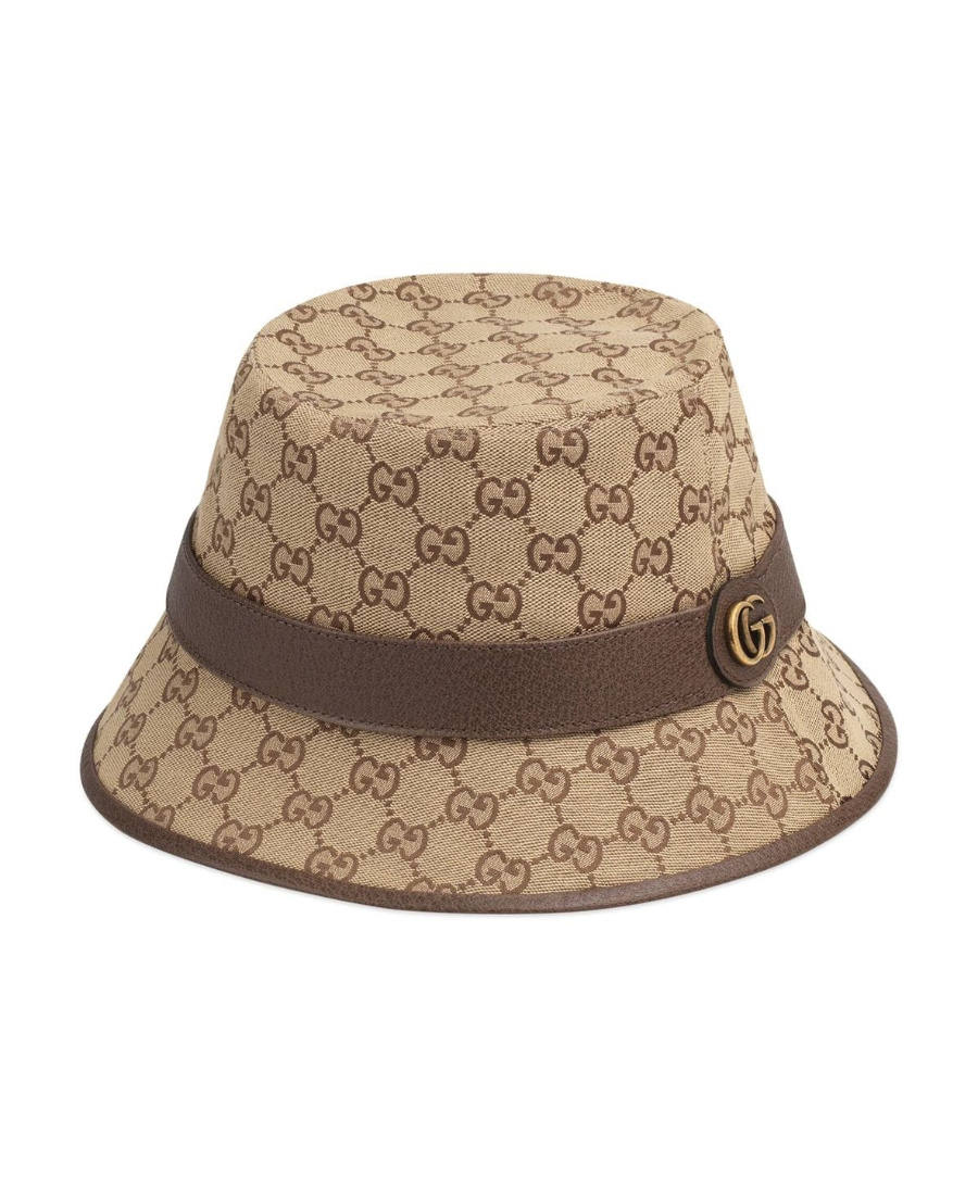 Gucci Gg Canvas Fedora In Brown