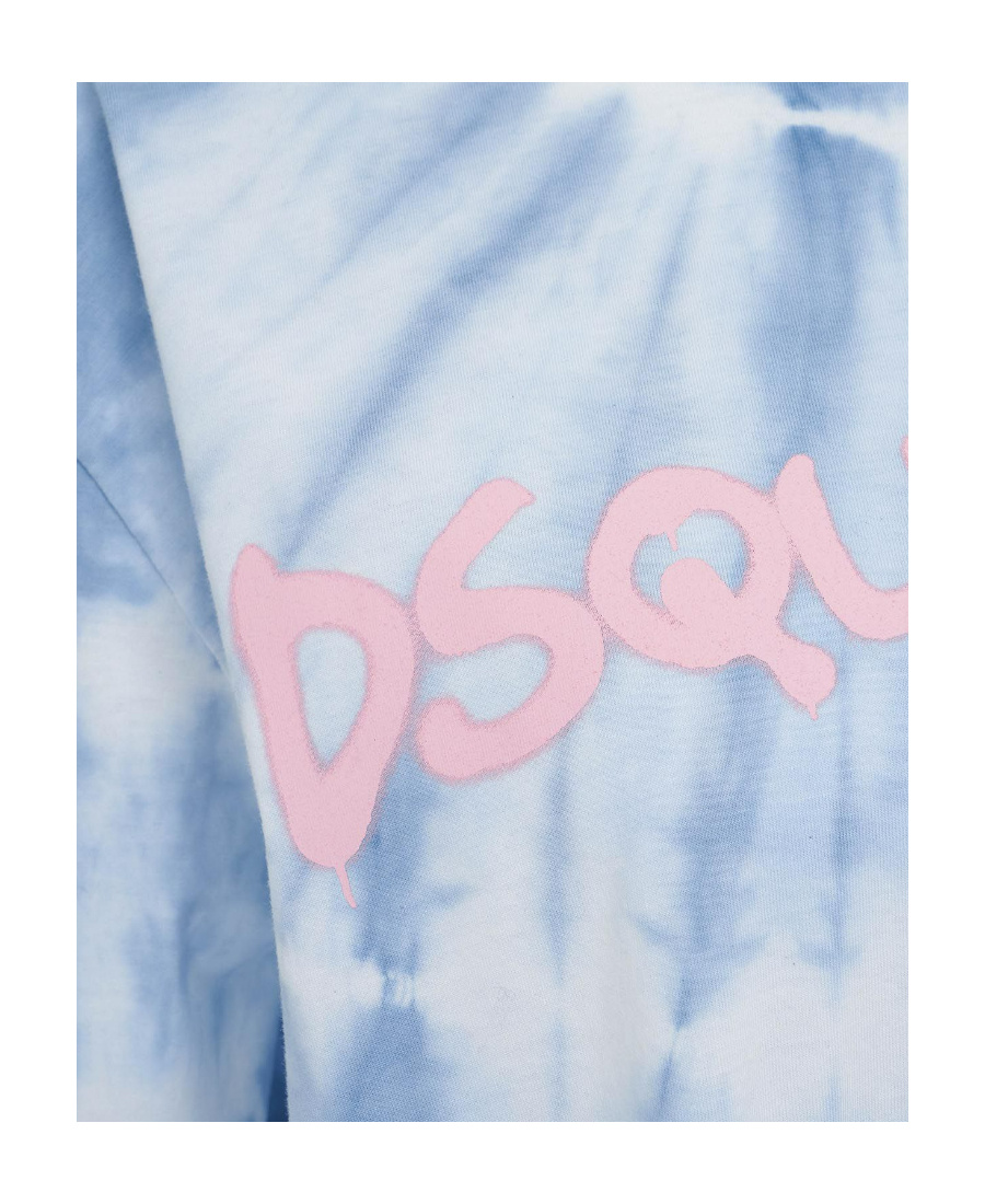 Dsquared2 Logo-print Tie-dye Cotton T-shirt