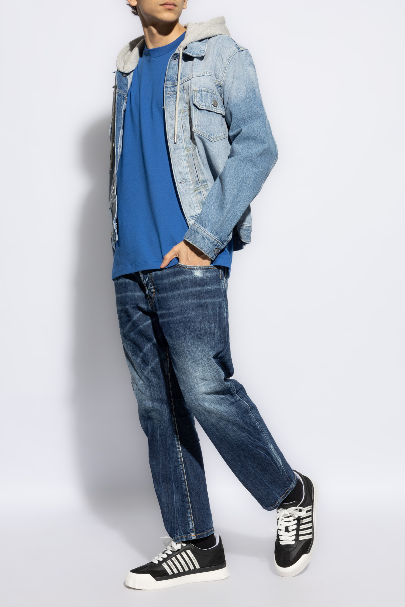 Amiri Ma Core Logo Garphic T-shirt In Blue