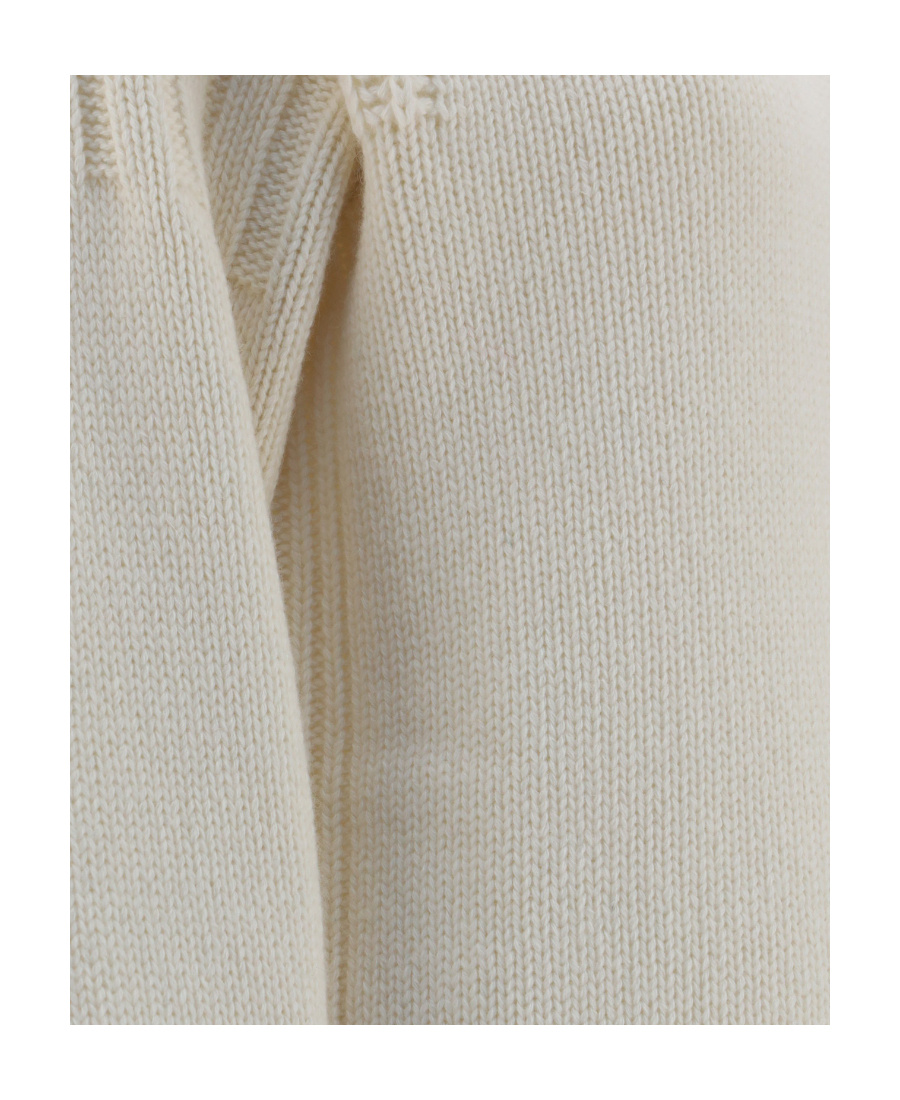 Jil Sander Wool And Silk Sweater Women In White