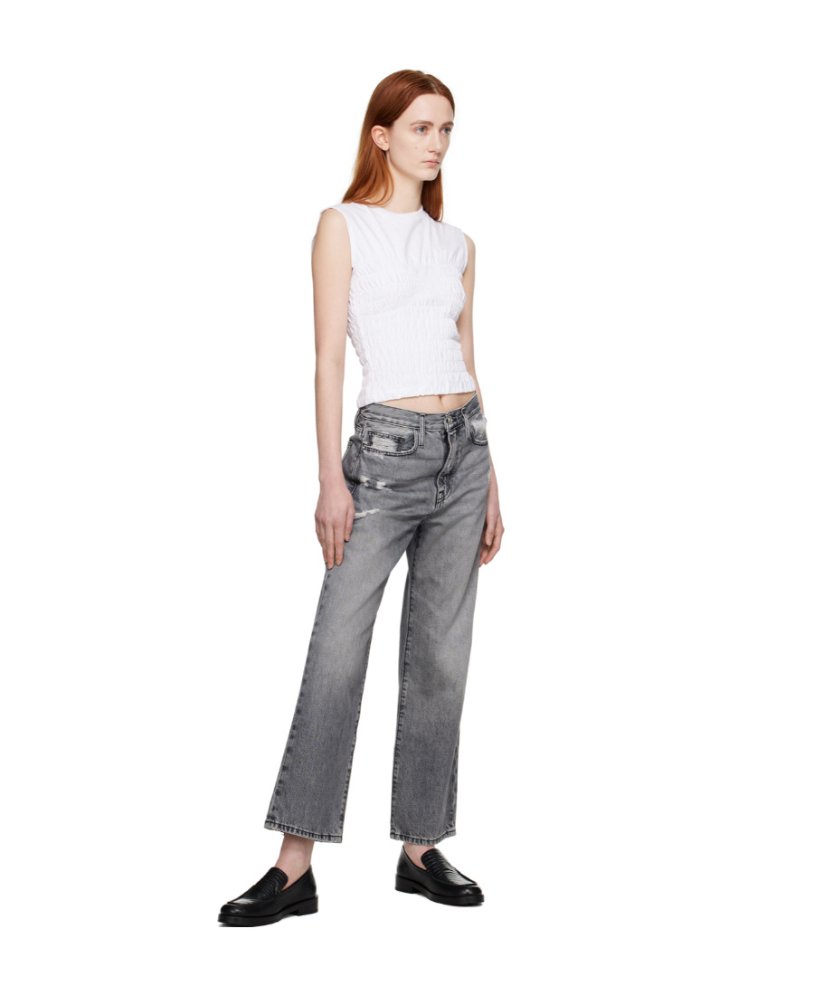 FRAME LE JANE CROP HIGH WAIST JEANS