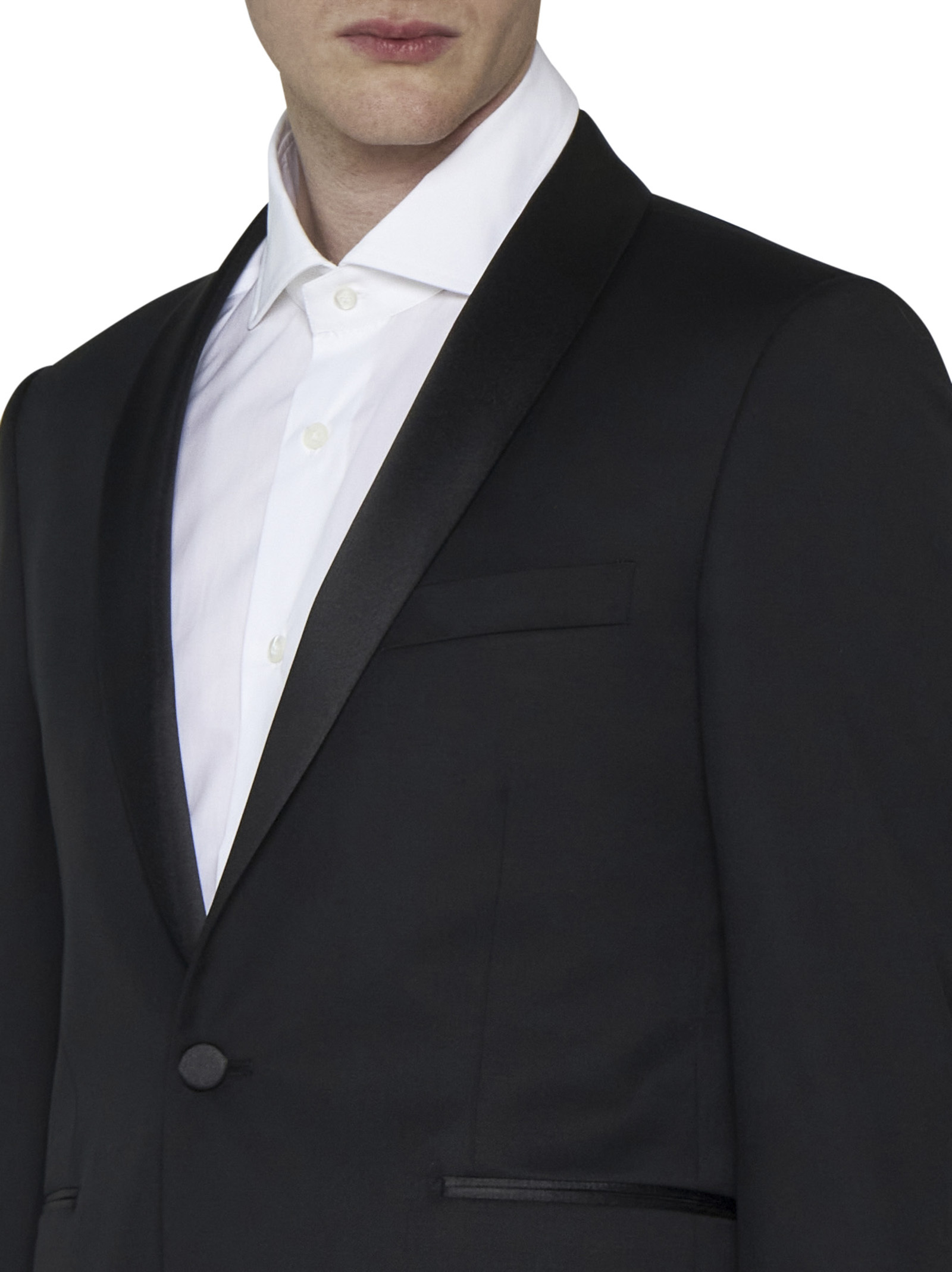 Tagliatore Long-sleeved Suit In Black