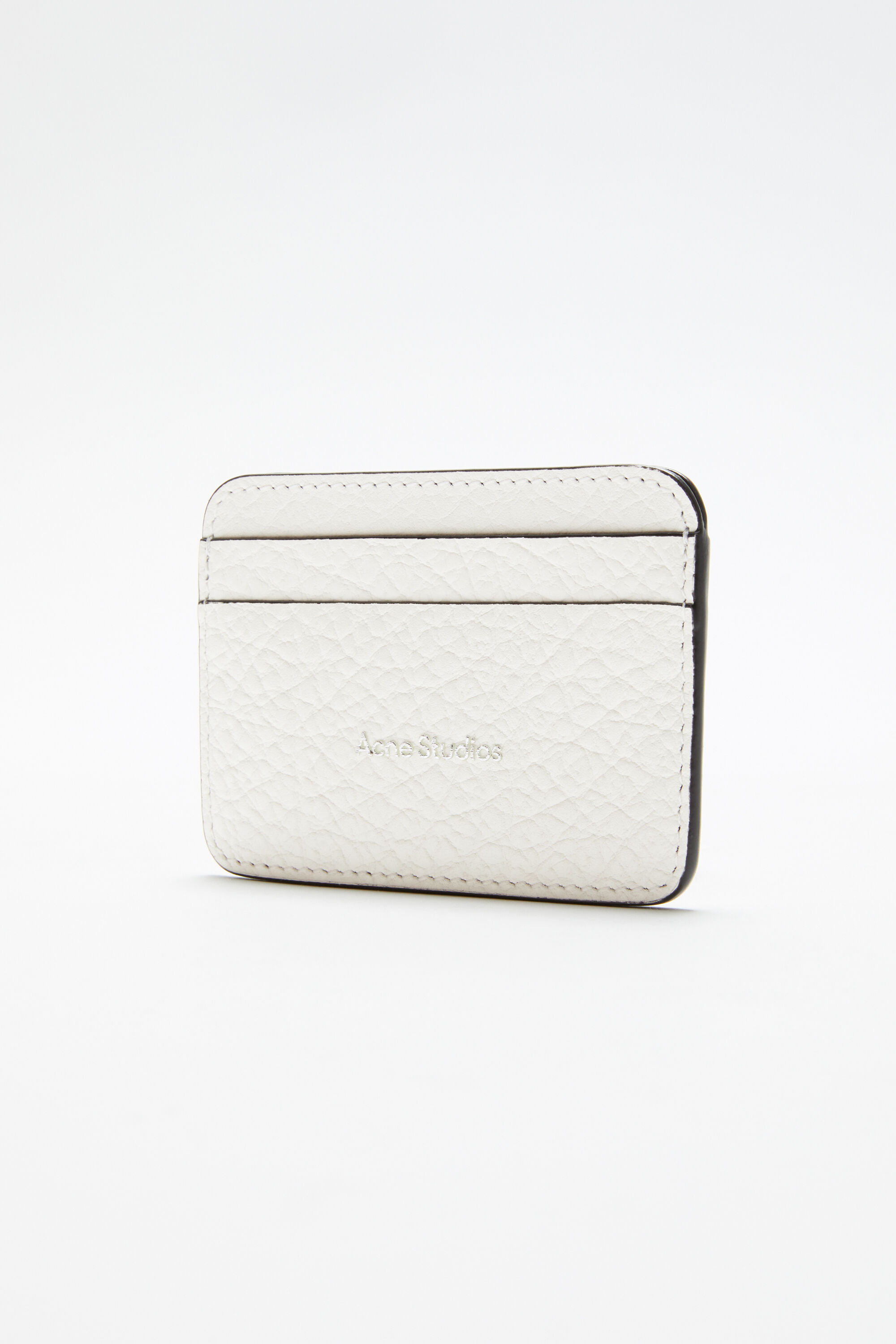 ACNE STUDIOS LOGO EMBOSSED LEATHER CARDHOLDER