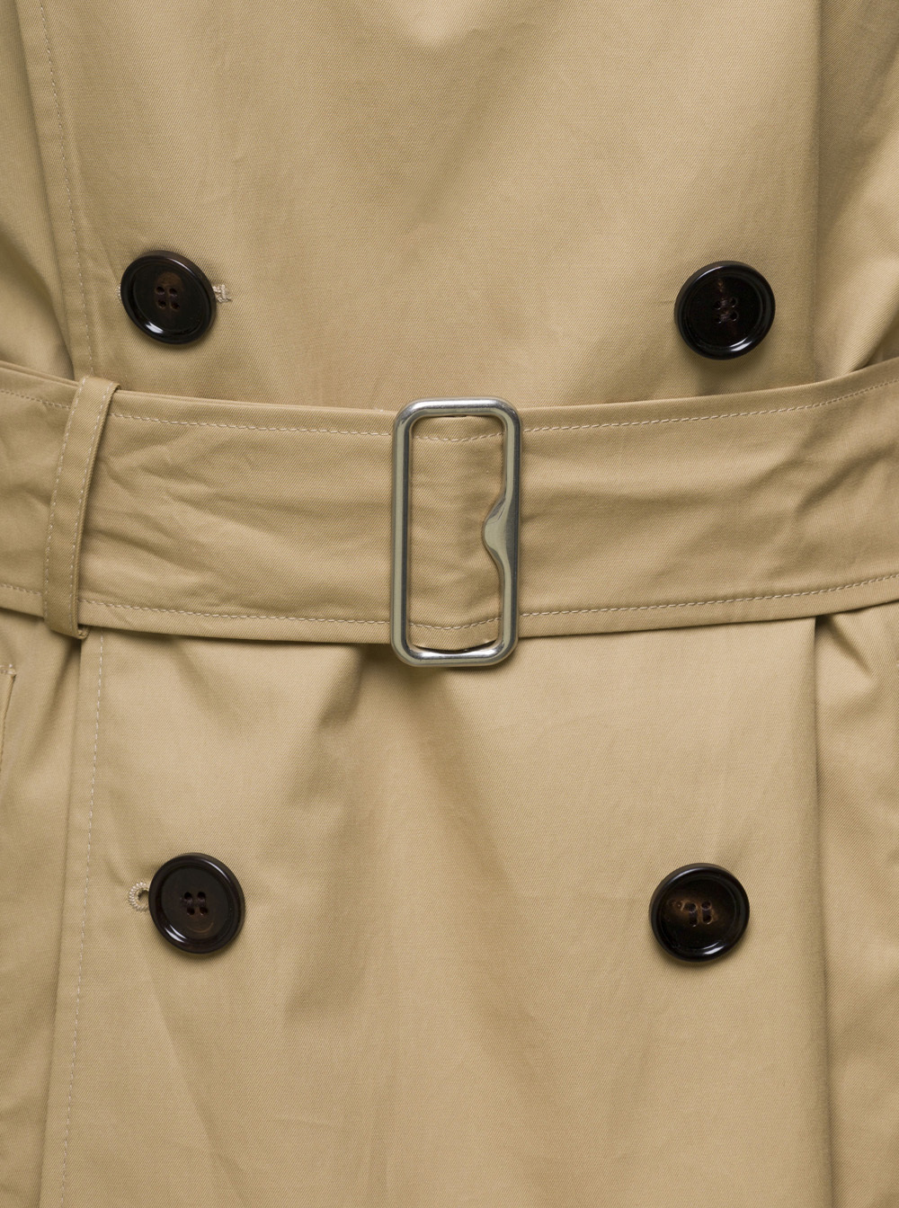 Burberry Classic Short Cut Knight Trench Coat In Nude