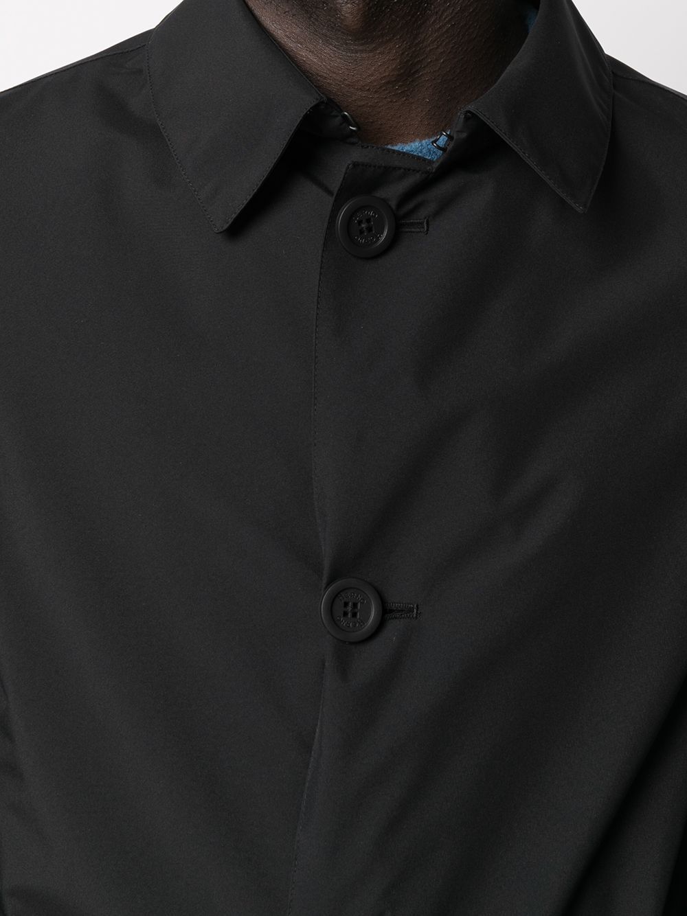 Herno Button-up Shirt Jacket In Black