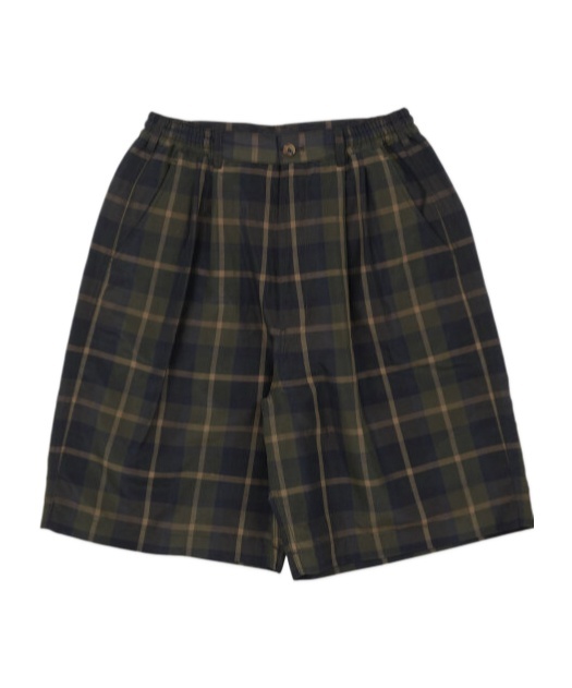 Comme Des Garçons Checked Shorts In Black