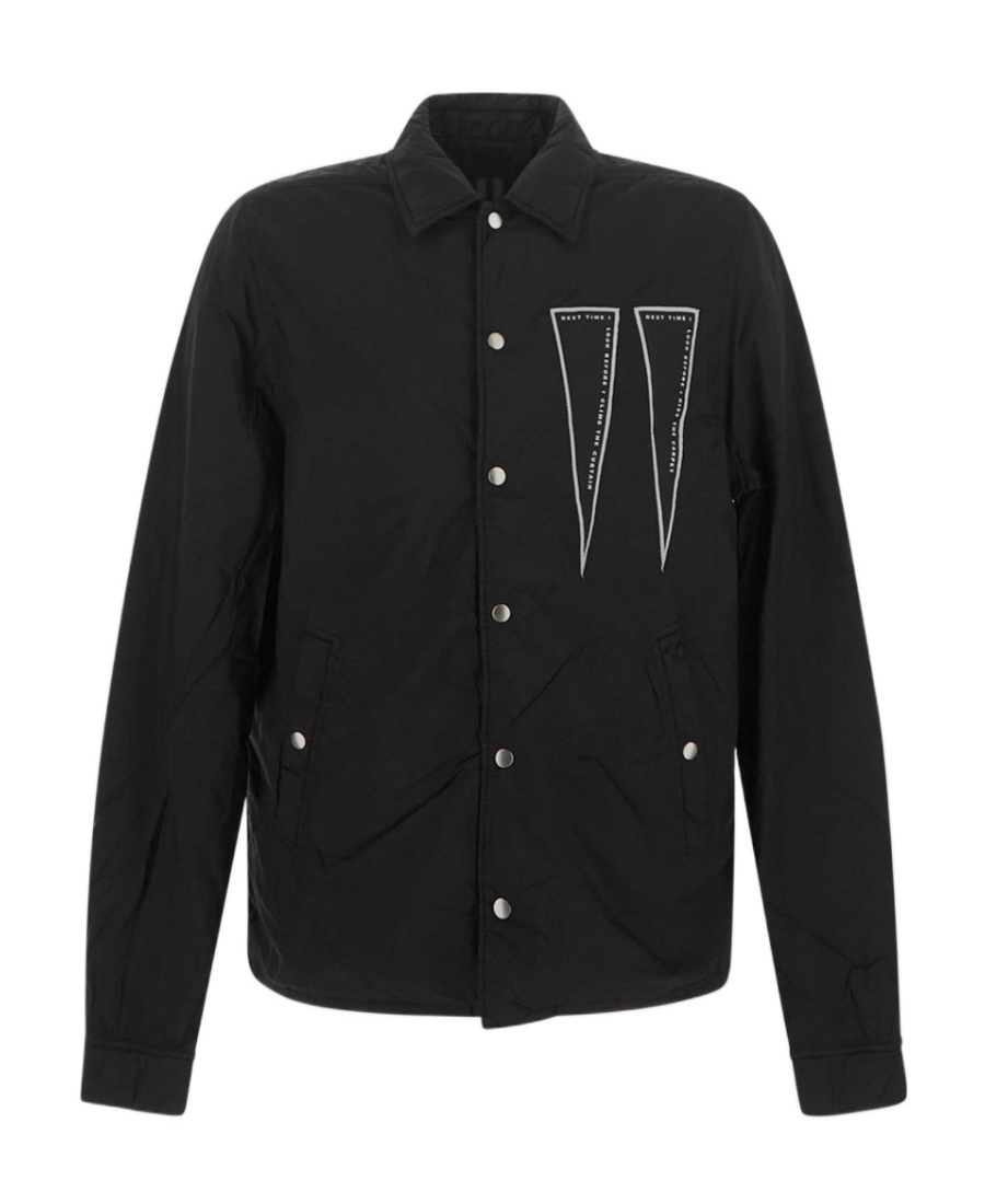 Shop Rick Owens Drkshdw Logo-patch Bomber Jacket In Black