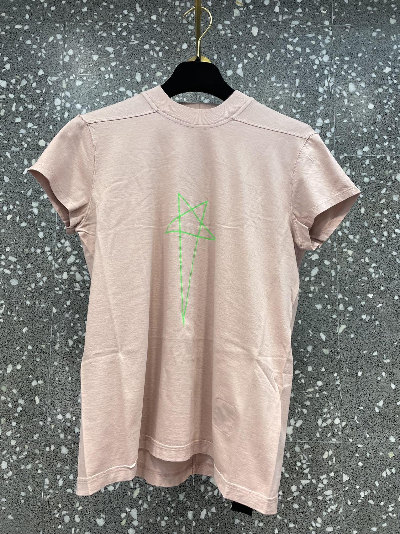 Rick Owens Drkshdw Round-necked T-shirt In Pink