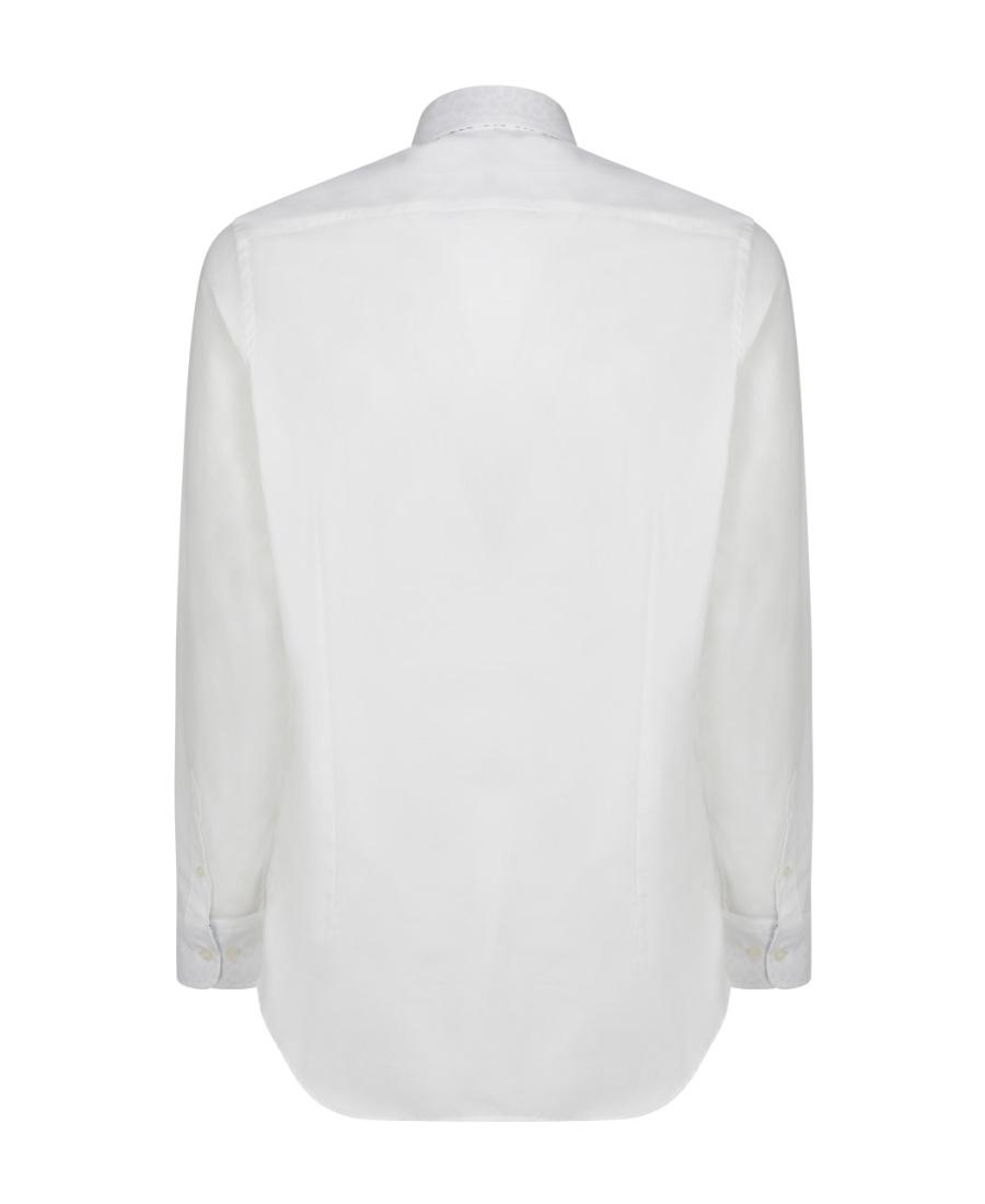 Etro Logo-embroidered Button-down Shirt In White