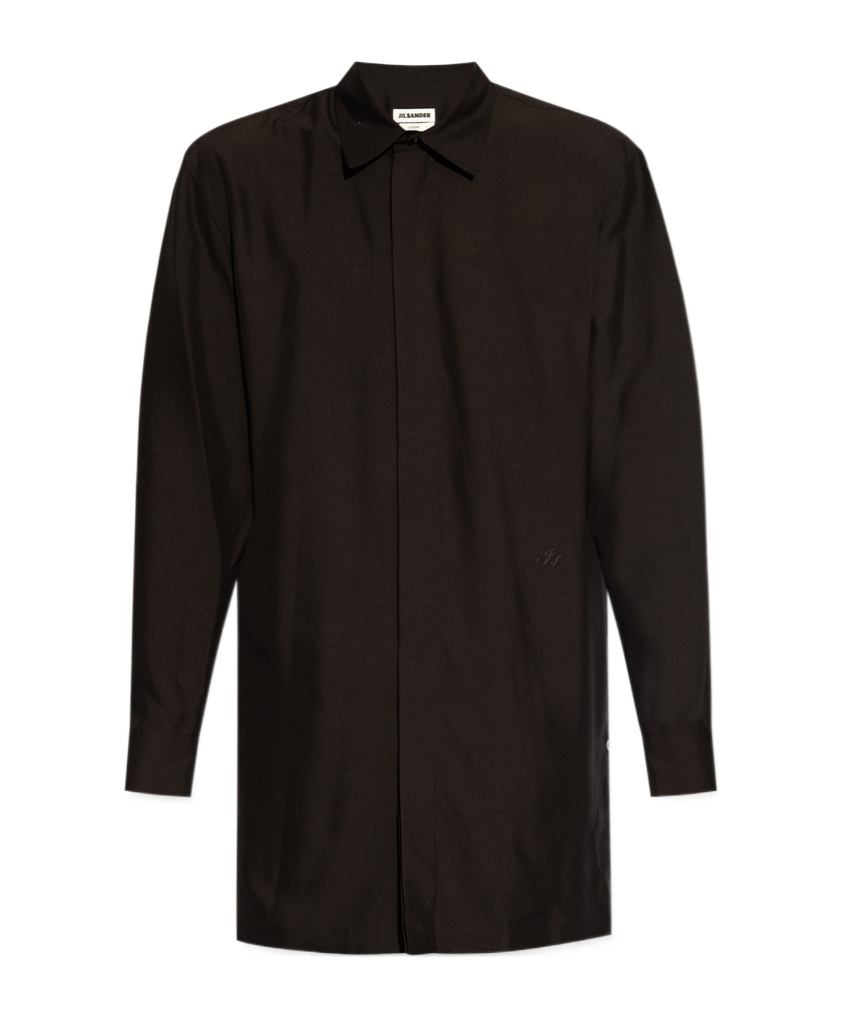 Jil Sander Boxy Fit Short Sleeve Cotton Shirt In Black