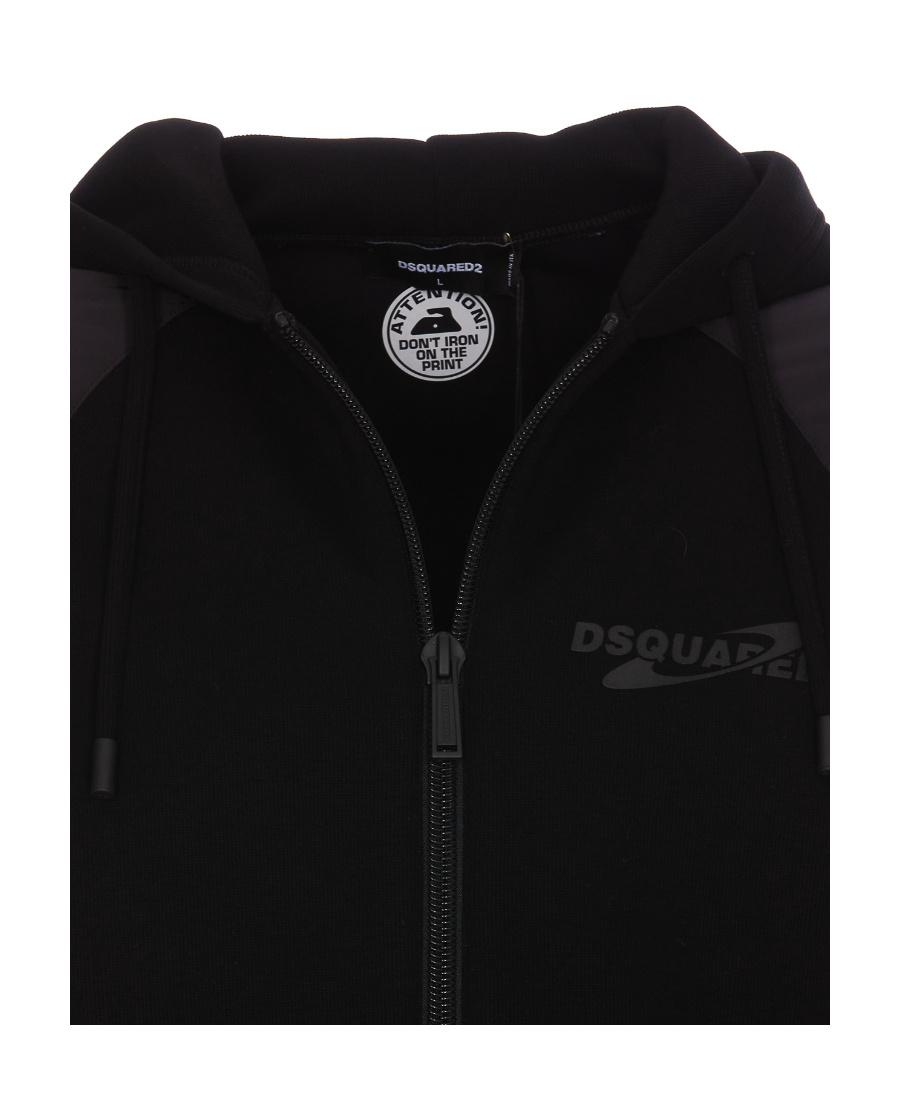 Dsquared2 Ibra Black On Black Hoodie In Black