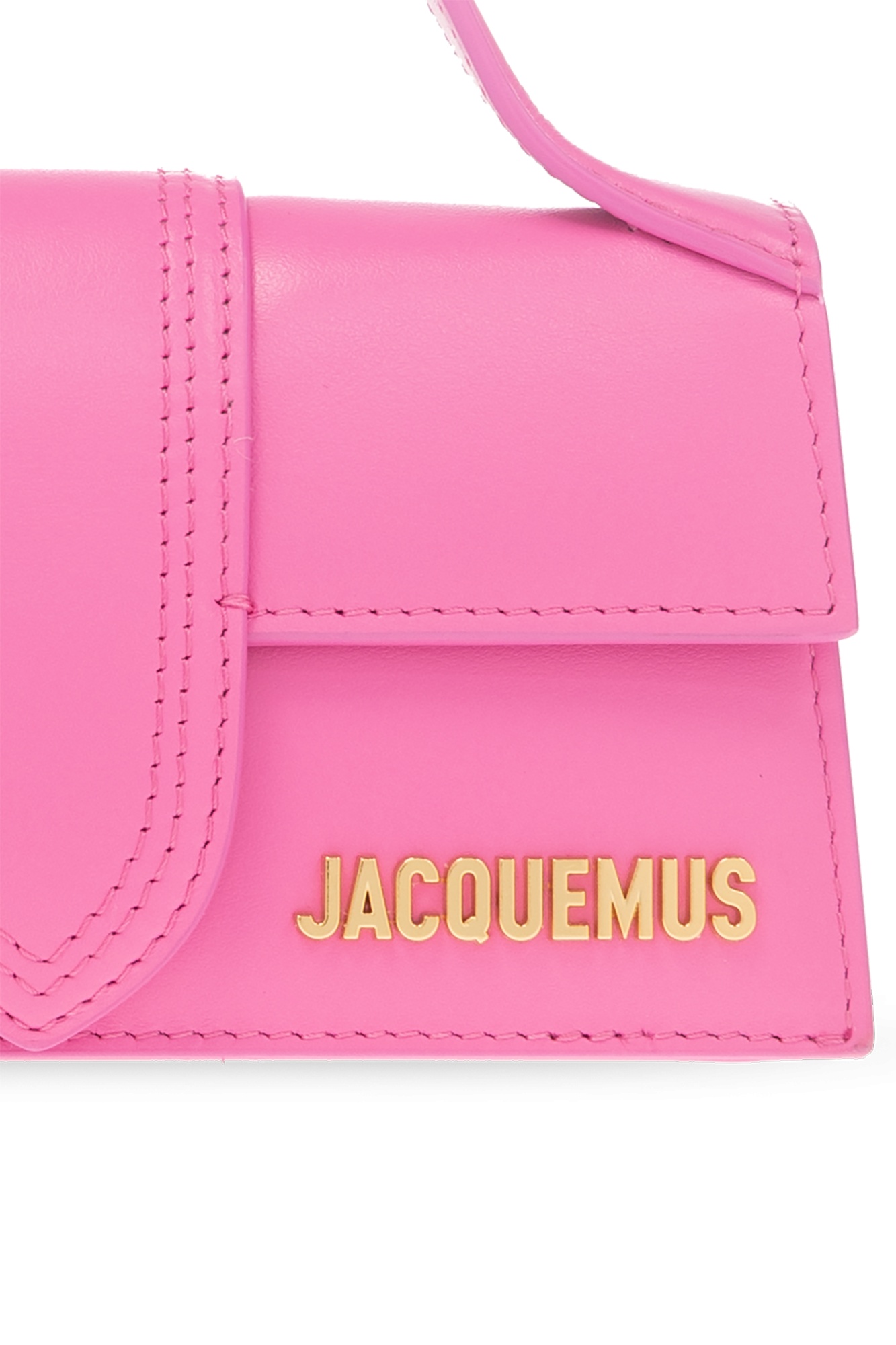 Jacquemus Le Bambinou Leather Top Handle Bag In Pink