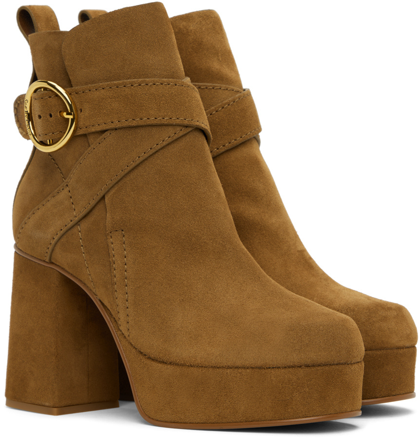 See By Chloé Tan Lyna Boots In Brown