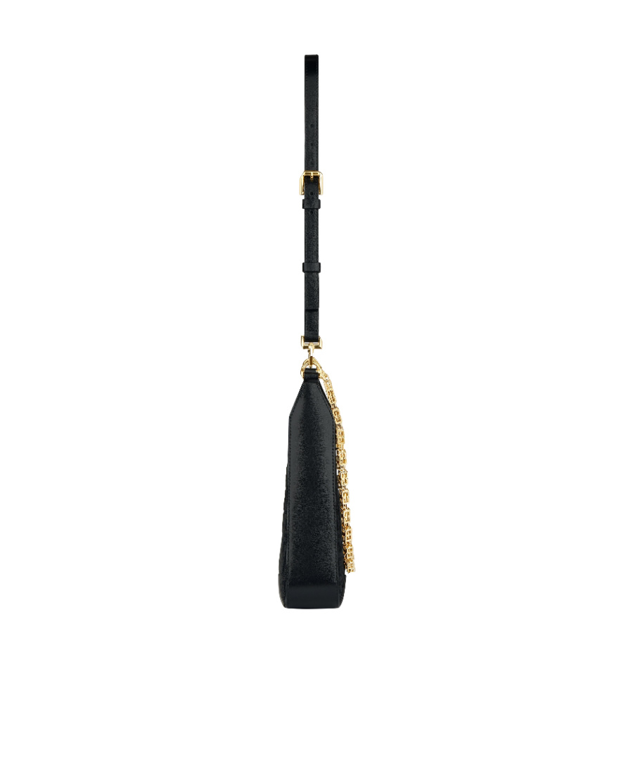 Givenchy 4g Jacquard Shoulder Bag In Black