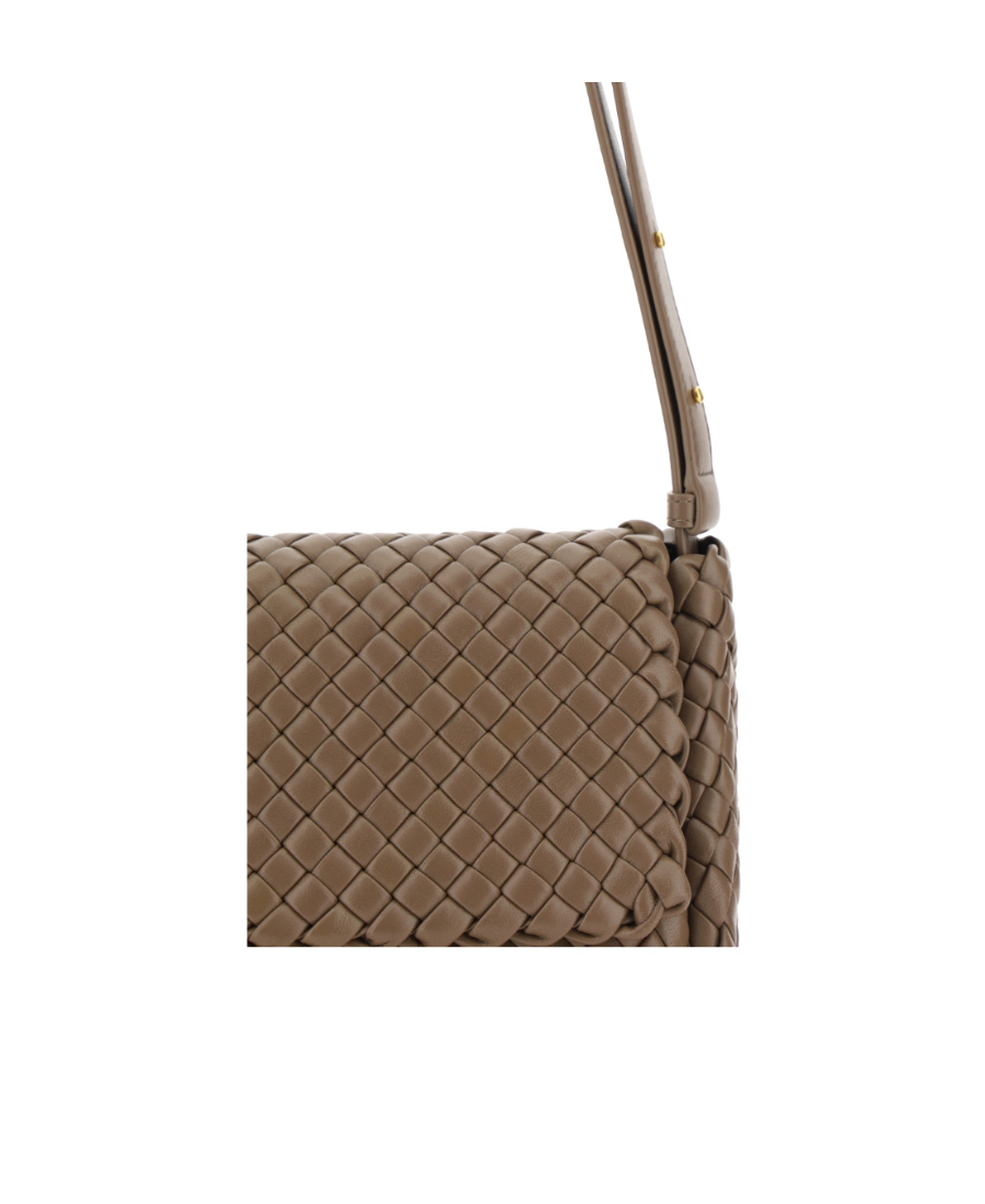 Bottega Veneta Cobble Mini Shoulder Bag In Brown