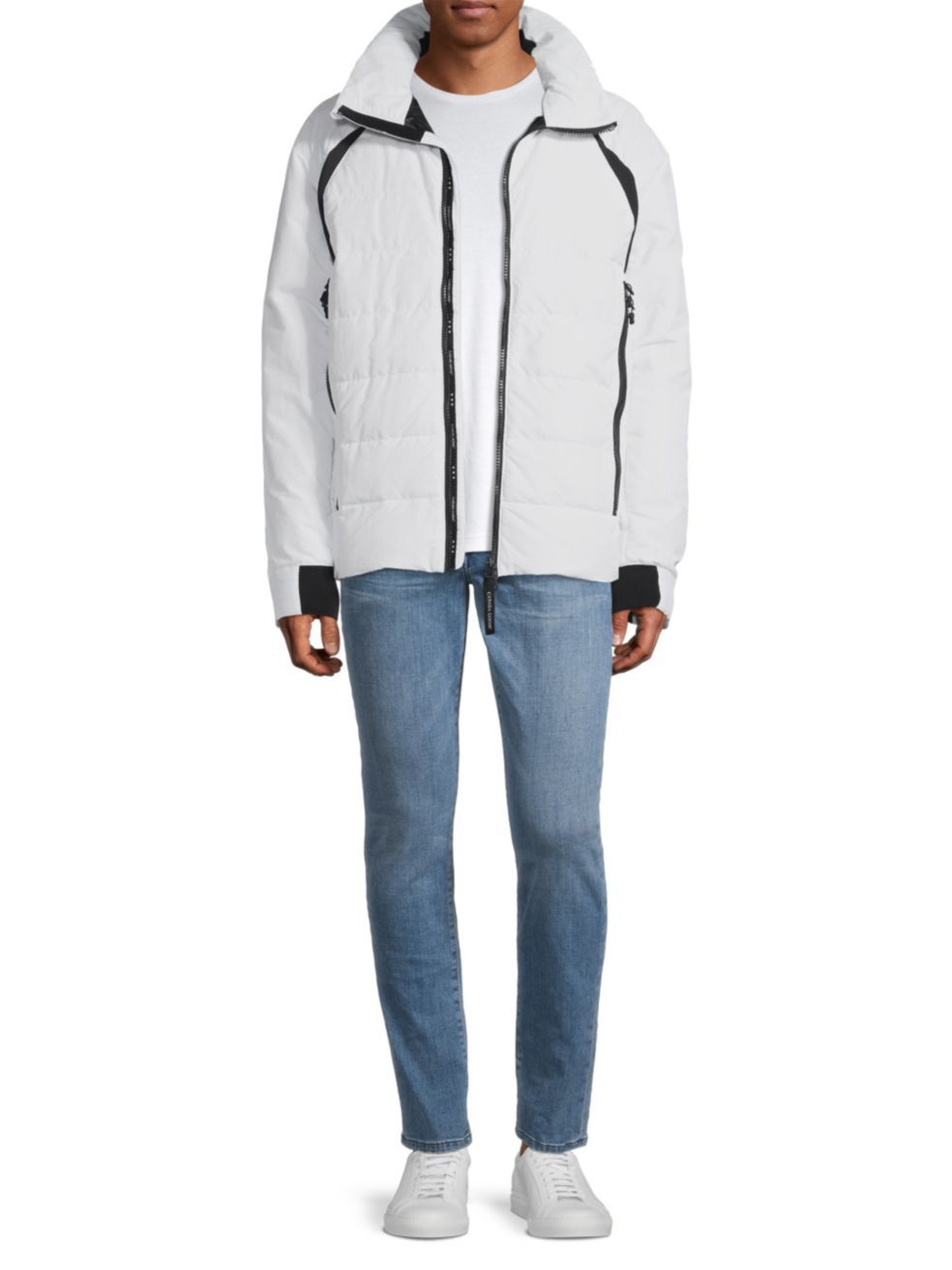 Canada Goose Hybridge Base Padded Jacket In White