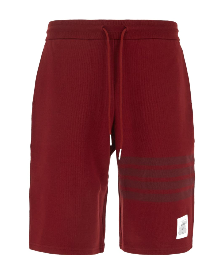 Thom Browne Rwb Striped Shorts In Red