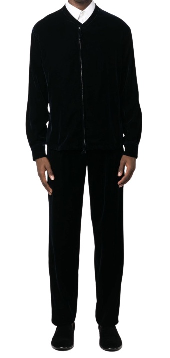 Giorgio Armani Long-sleeved Jacket  Pants Two-piece In Black