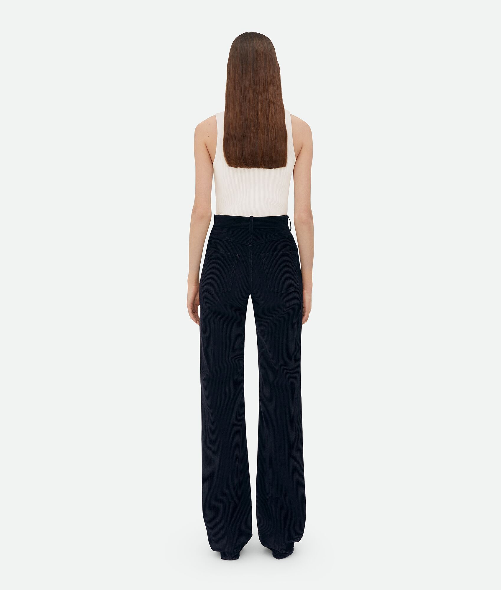 Bottega Veneta Corduroy Trousers In Black