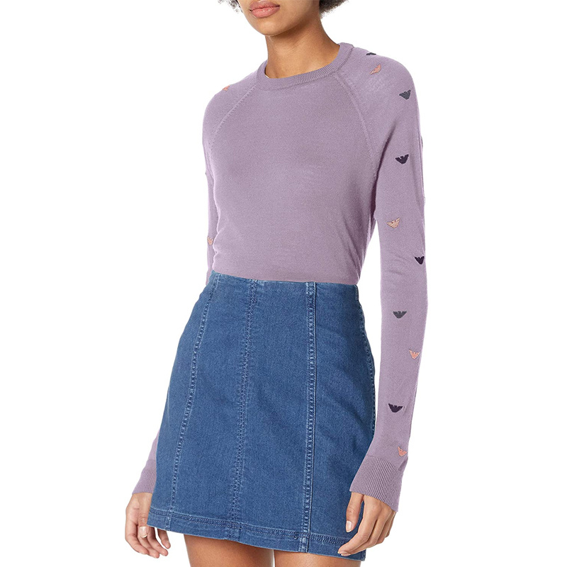 EMPORIO ARMANI ROUND-NECKED WOOL SWEATER