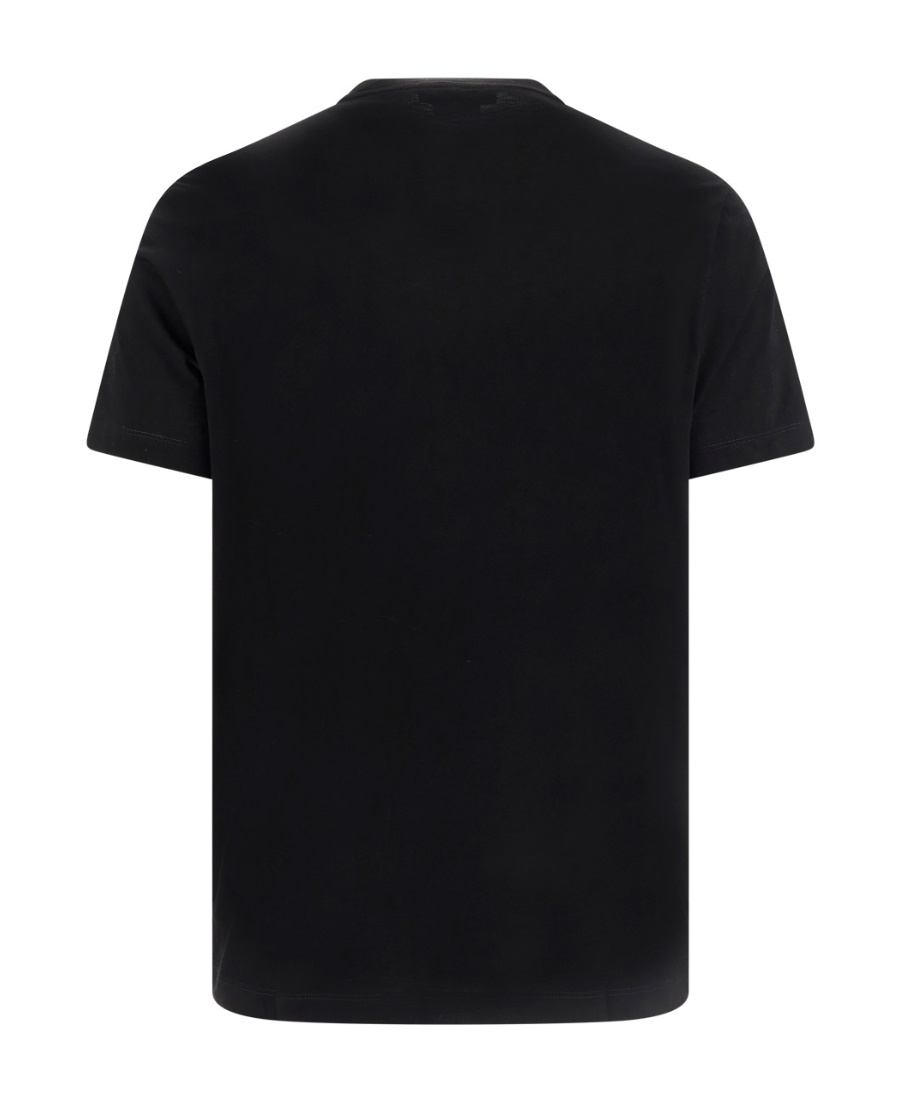 Versace Logo Appliqué T-shirt In Black