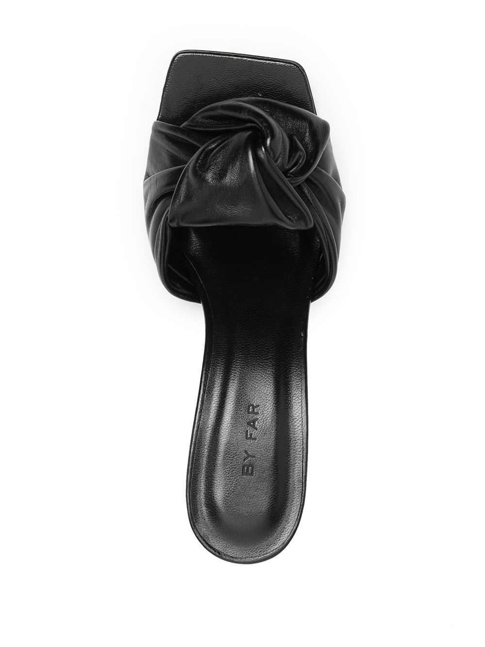By Far Logo High Heels Sandals In Black