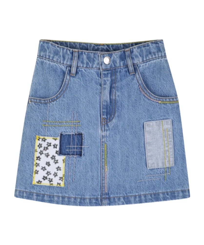 Marc Jacobs Button-fastening Denim Skirt In Blue