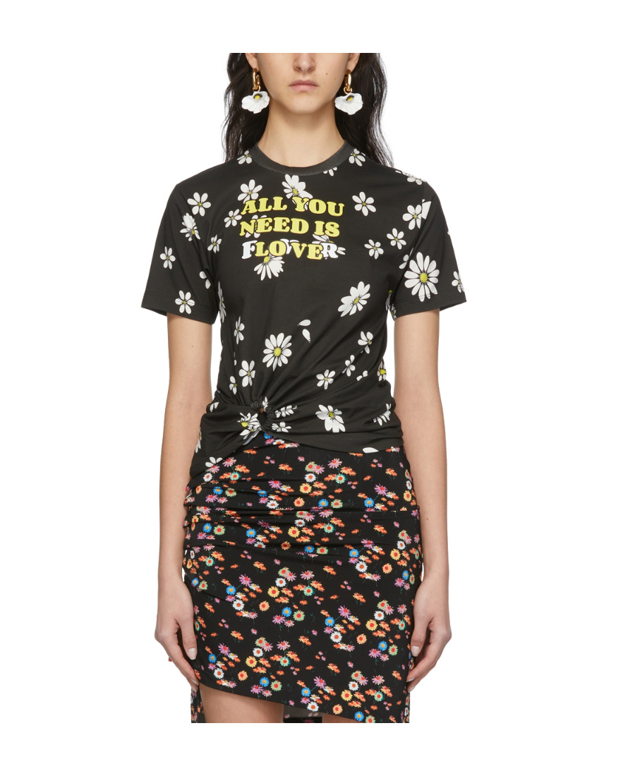 RABANNE PATTERN PRINTED SHORT-SLEEVED T-SHIRT