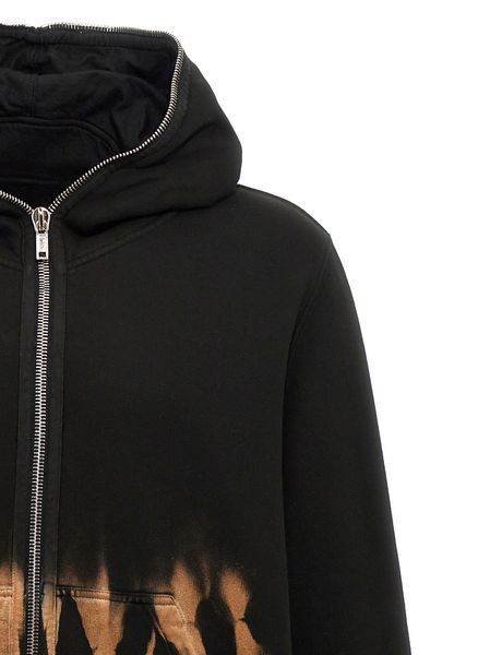 Shop Rick Owens Drkshdw Jumbo Gimp Zipped Hoodie In Black