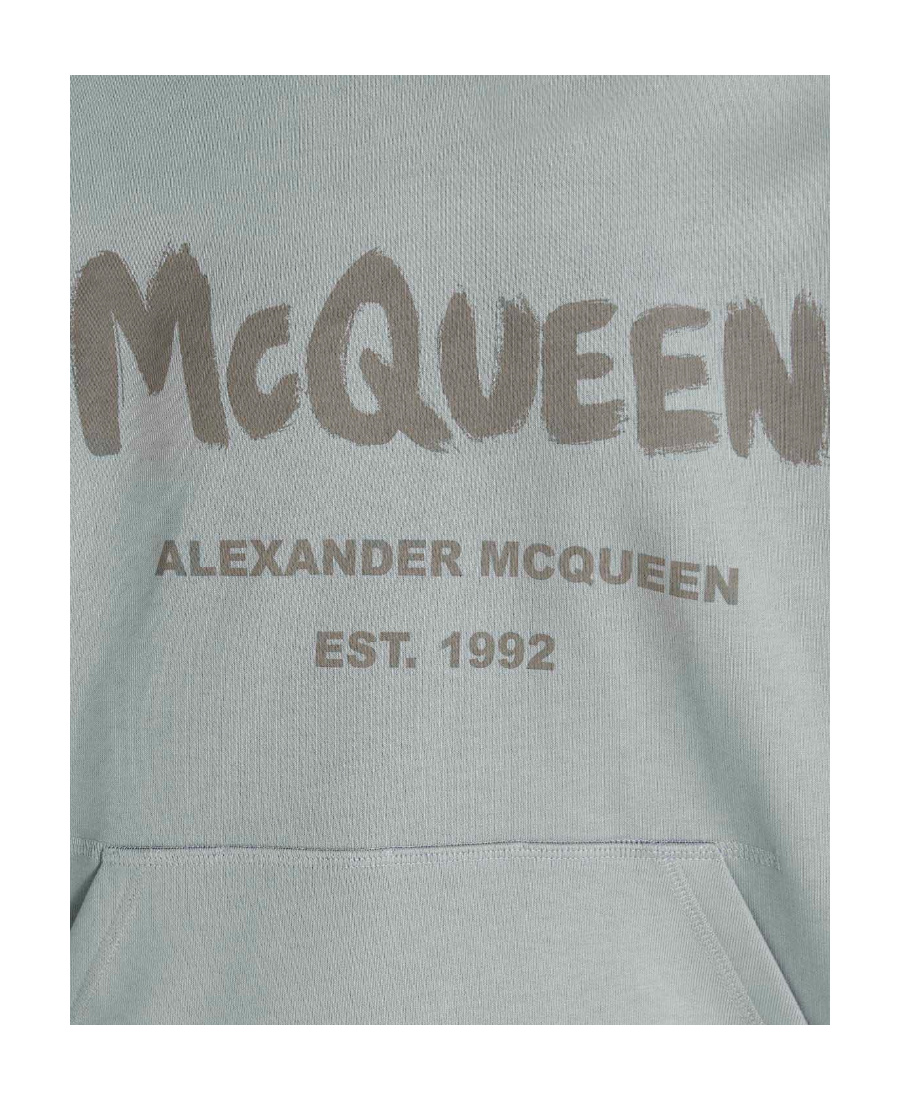 ALEXANDER MCQUEEN LOGO PRINT DRAWSTRING HOODIE