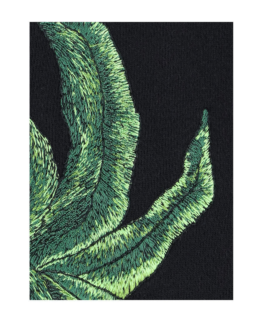 Palm Angels Oversize Broken Palm Graphic Hoodie In Black