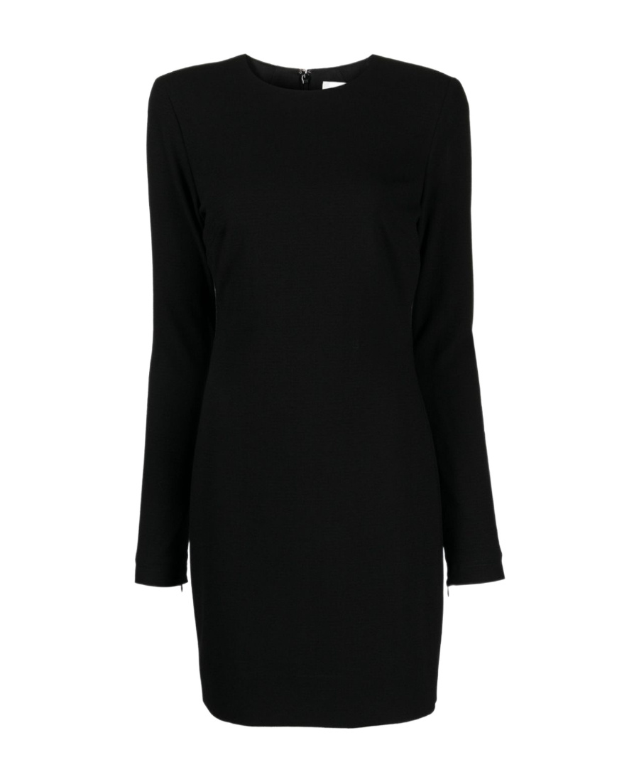 Victoria Beckham Fitted Mini Dress With Shoulder Pads In Black