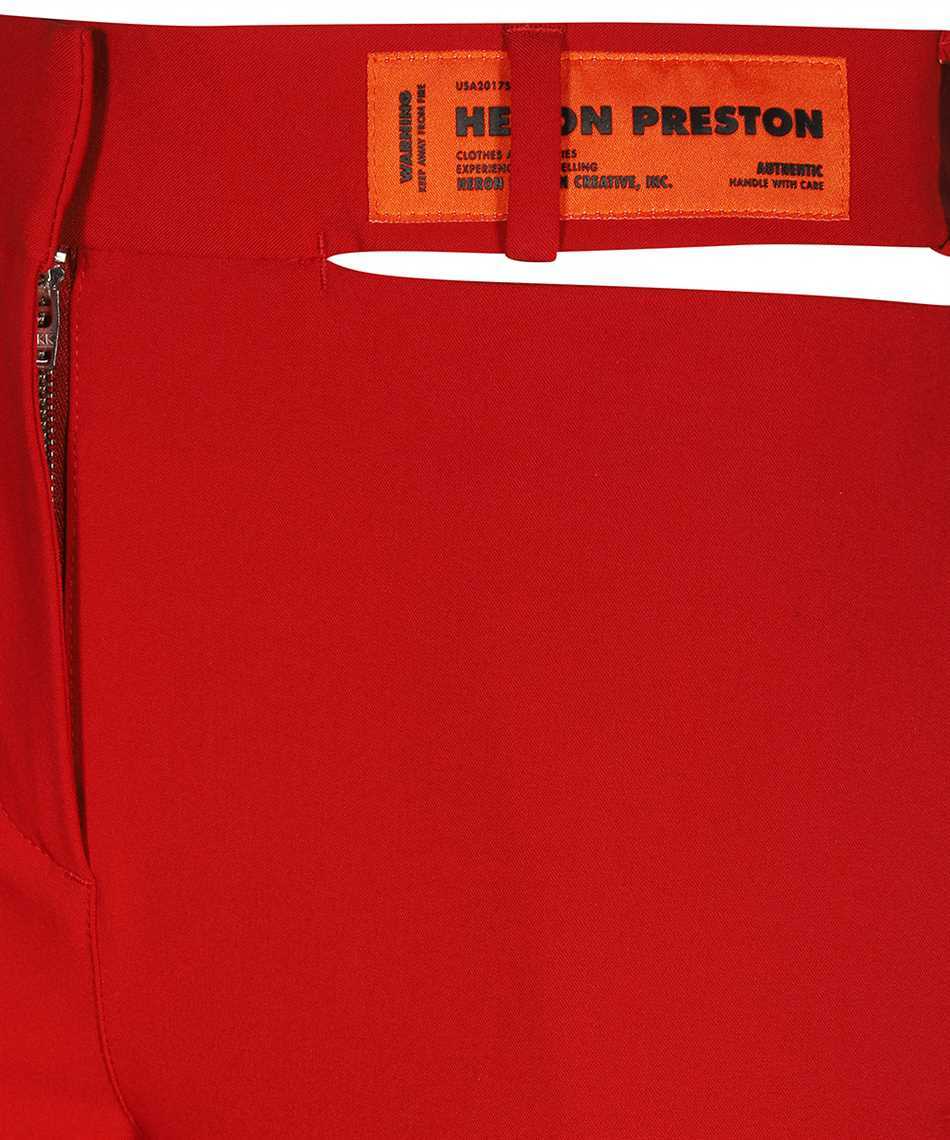 Heron Preston Cut-out Detail Straight-leg Trousers In Red