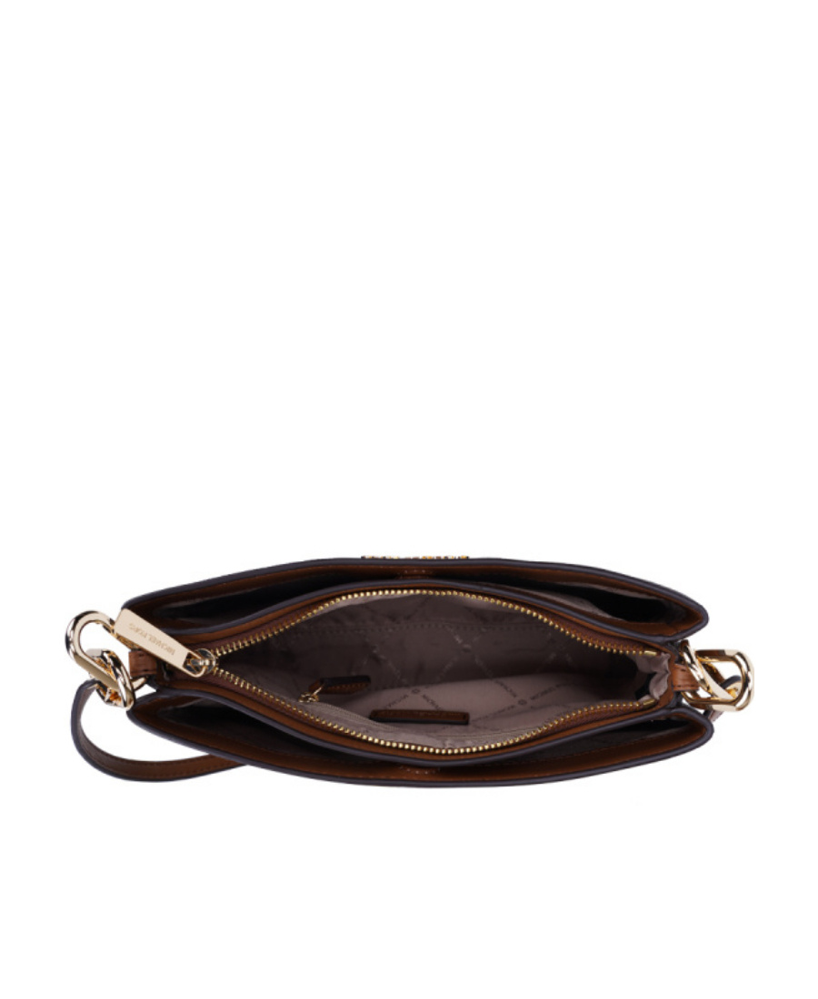 Michael Kors Trisha Medium Satchel Bag In Black