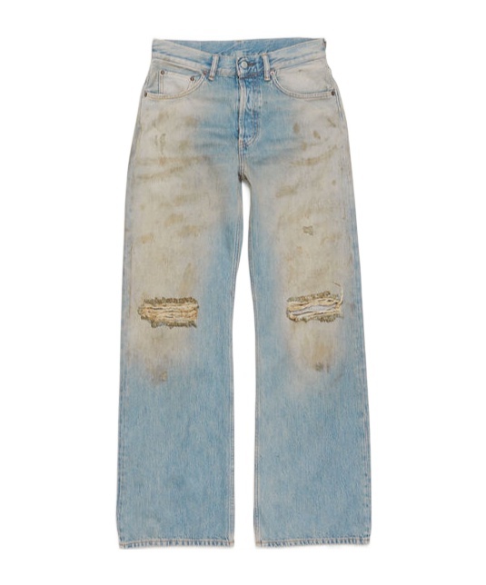 Acne Studios Making Used Jeans In Gray