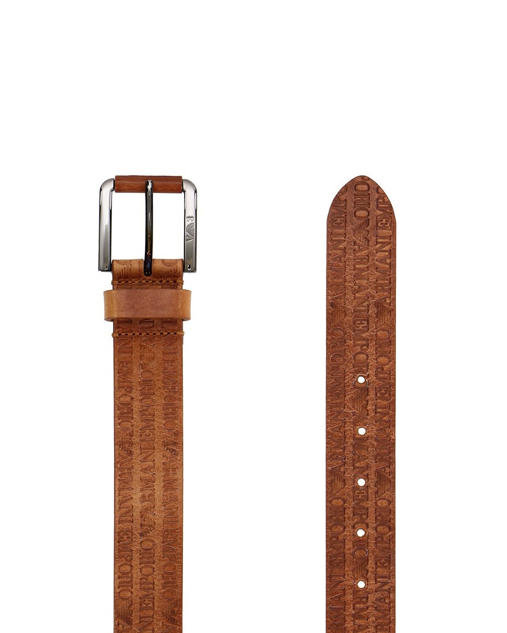 EMPORIO ARMANI SQUARE BUCKLE BELT