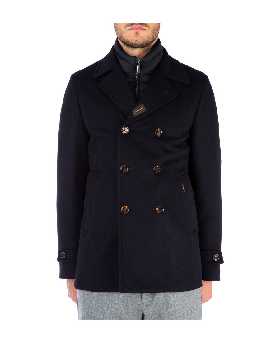 Moorer Bolgile Double-breasted Coat In Black