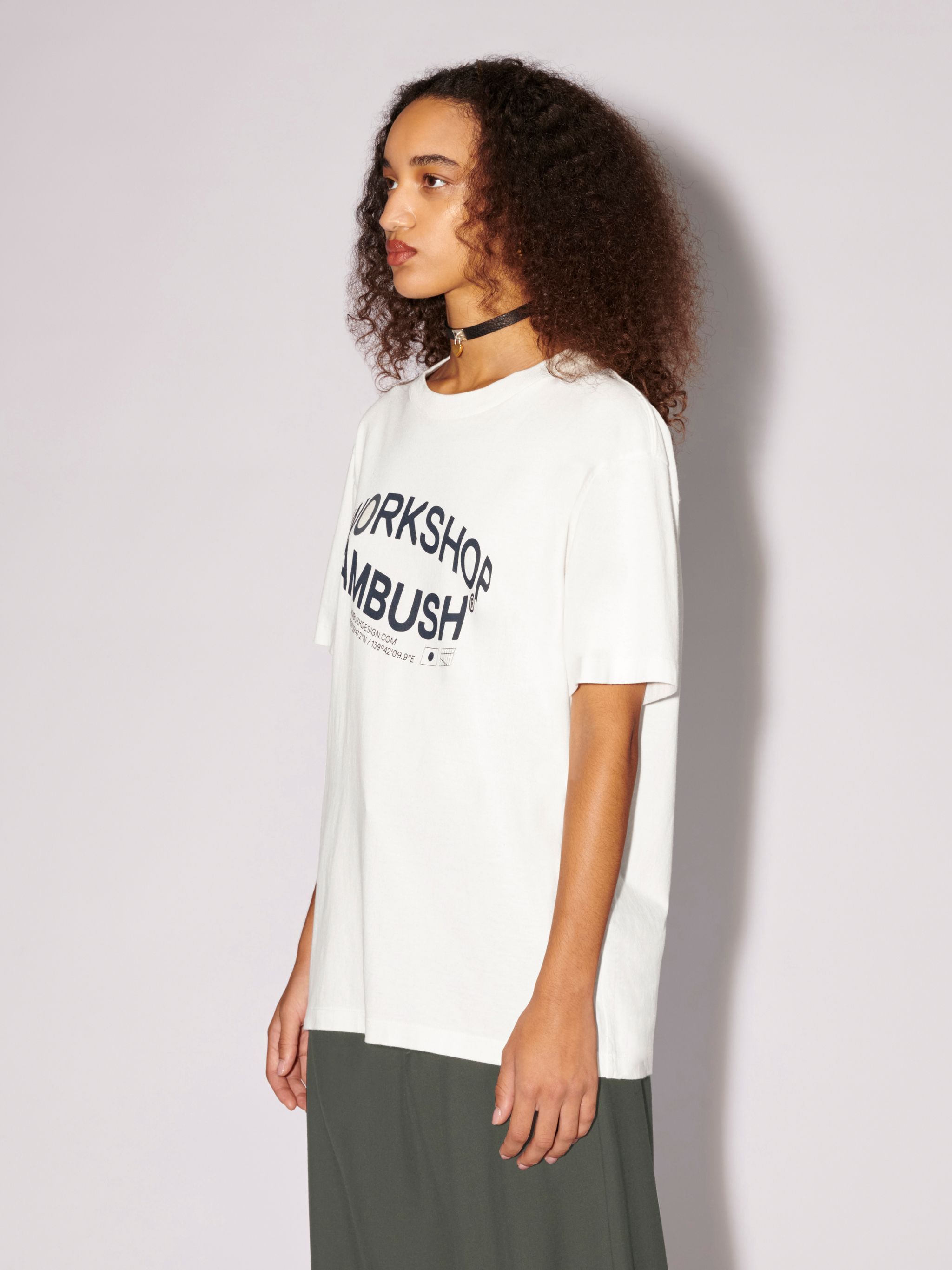 Shop Ambush Revolve Logo-print T-shirt In White