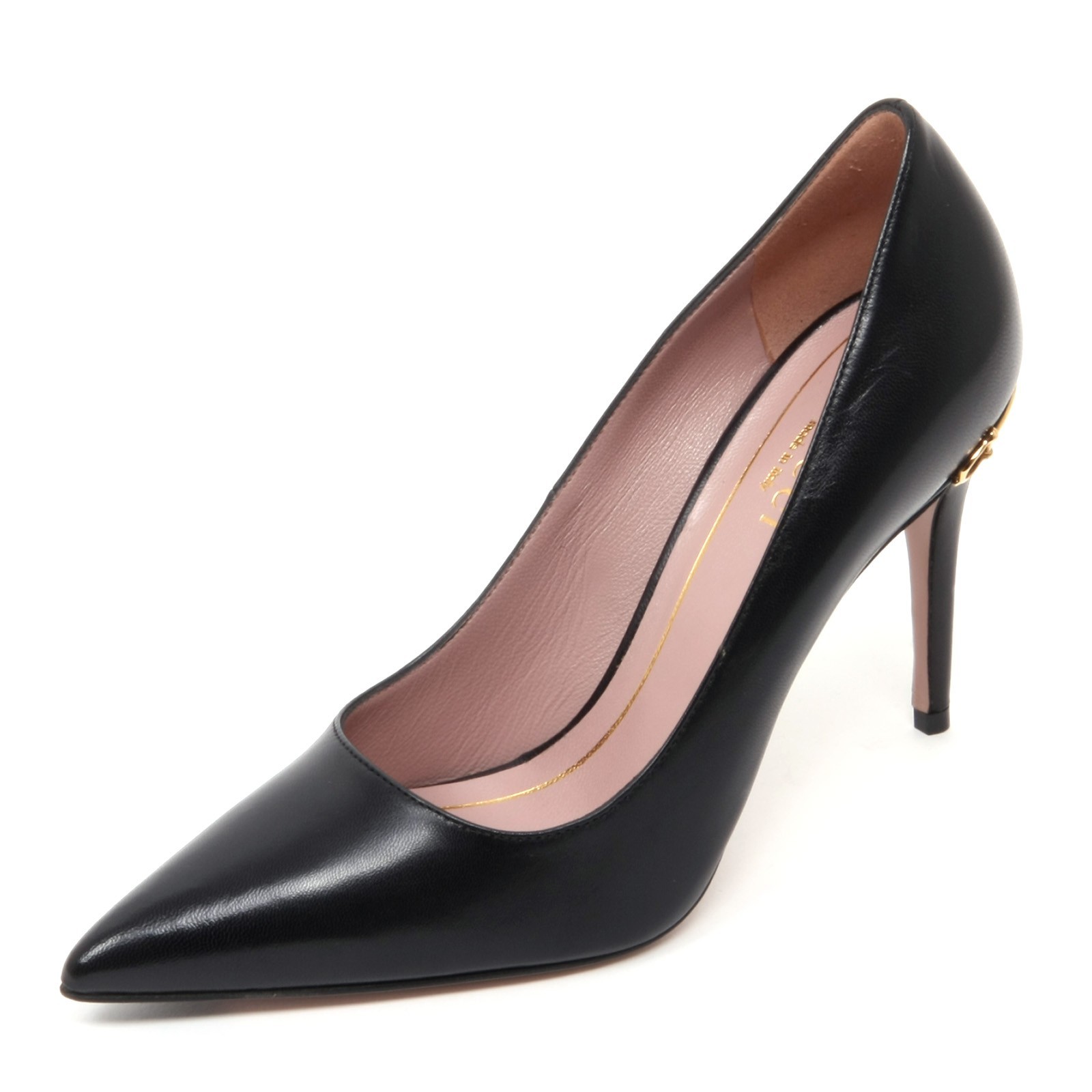Shop Gucci Pointed High Heels In Black