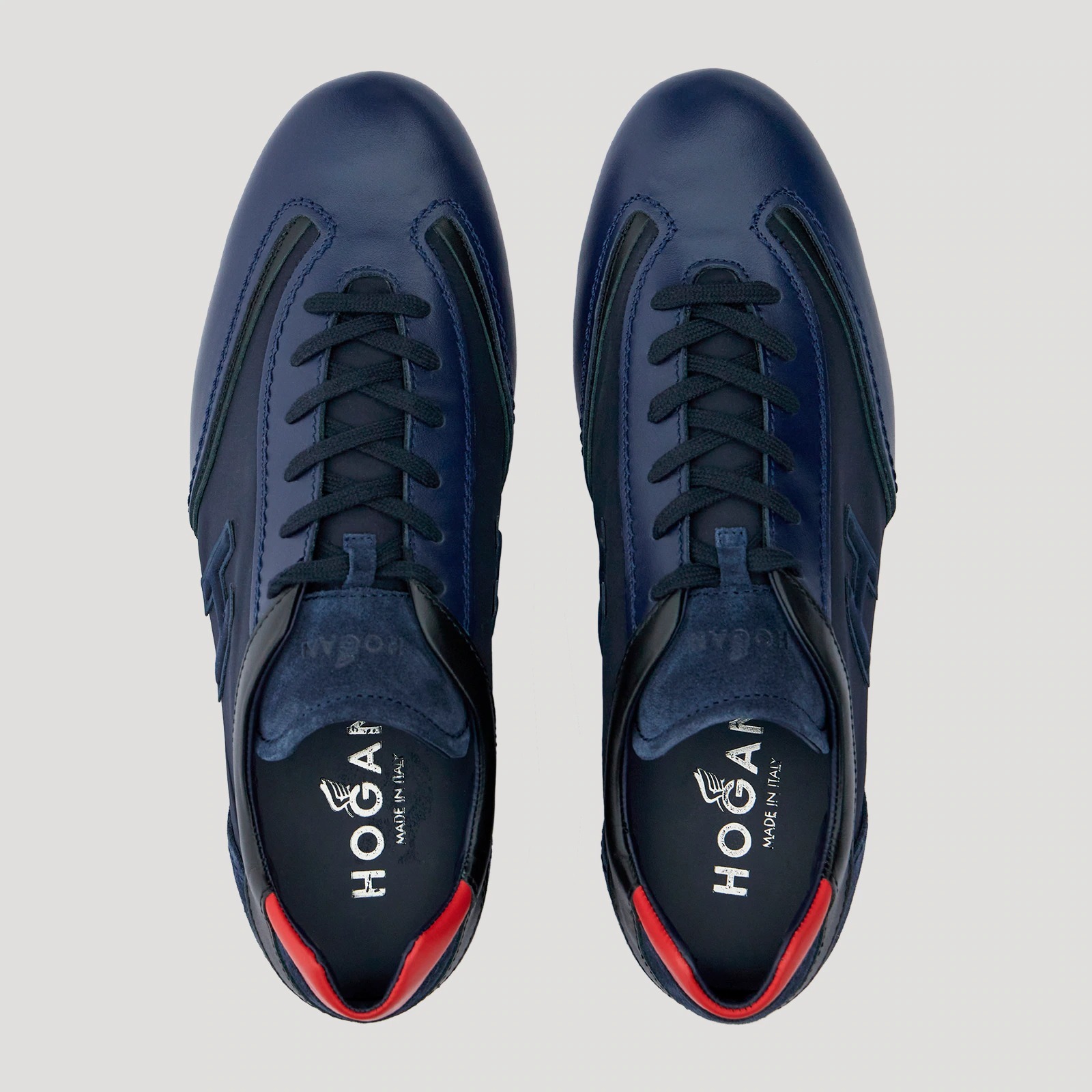 Hogan Olympia Panelled Low-top Sneakers In Blue